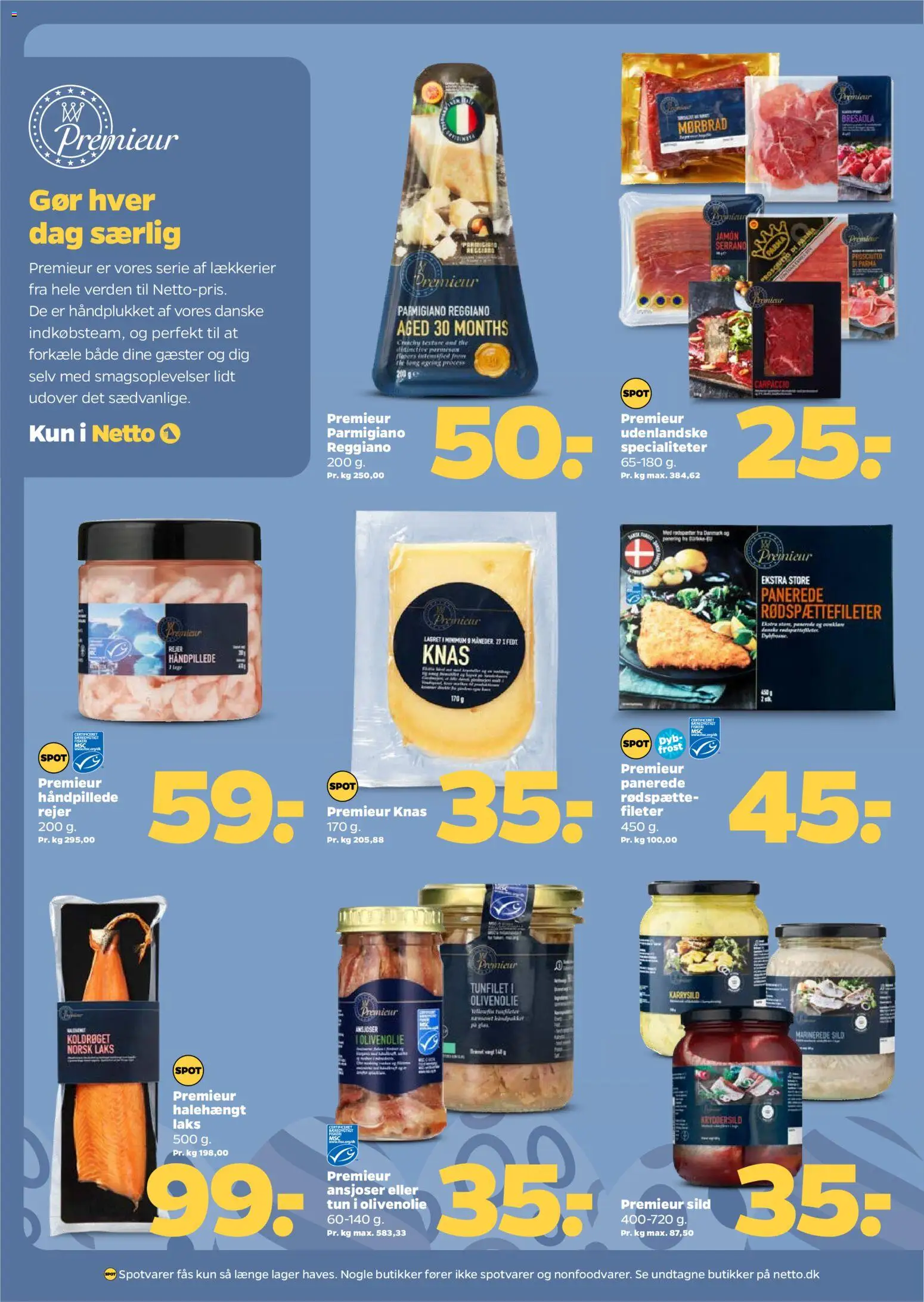 Netto tilbudsavis – gyldig fra 21.03.2026 | Side: 20 | Produkter: Sild, Rejer, Olivenolie, Ansjoser