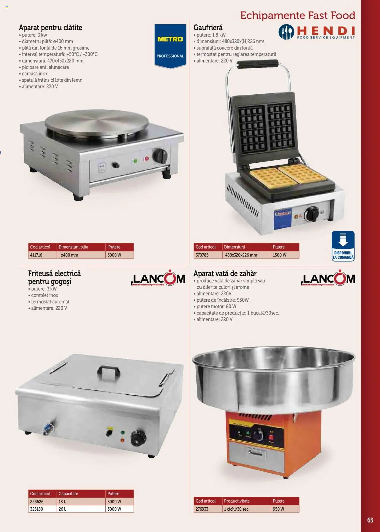 Noul catalog Metro – valabil de la 17.09.2025 | Pagină: 65 | Produse: Carcasă, Plită, Gogoși, Zahăr