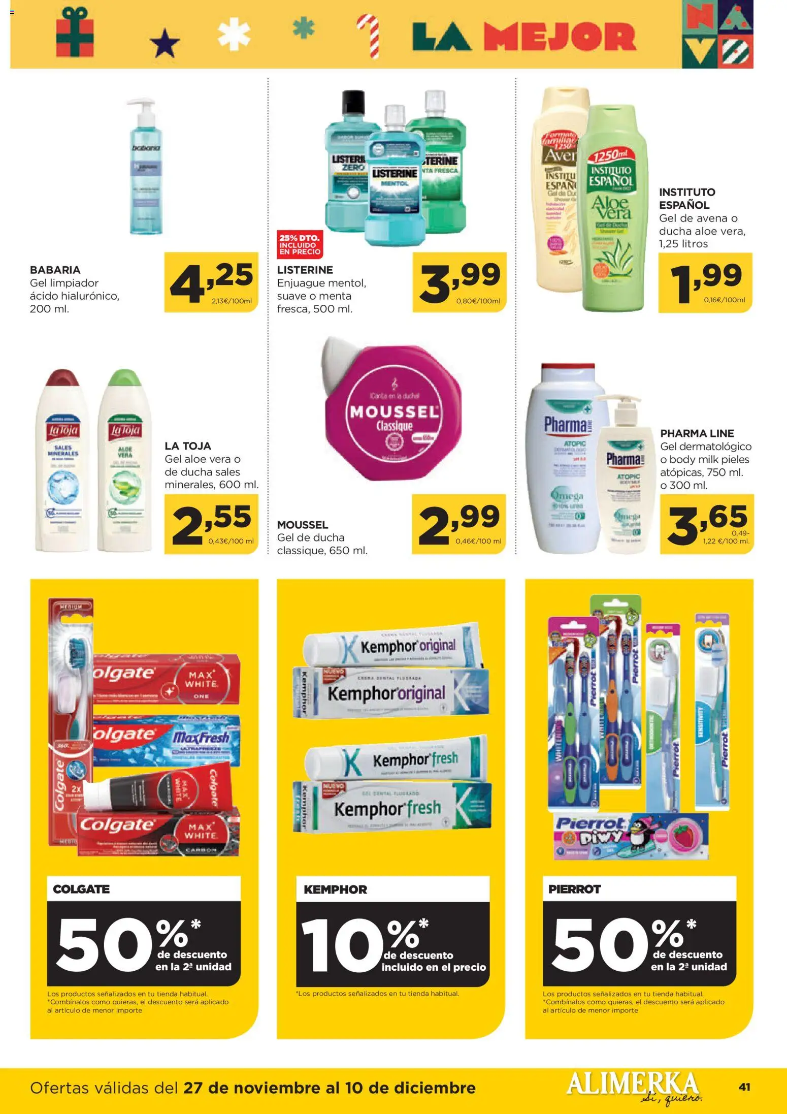 Alimerka folleto Castilla y León │ válido desde el 27.11.2025 | Página: 41 | Productos: Gel de ducha, Body, Ducha