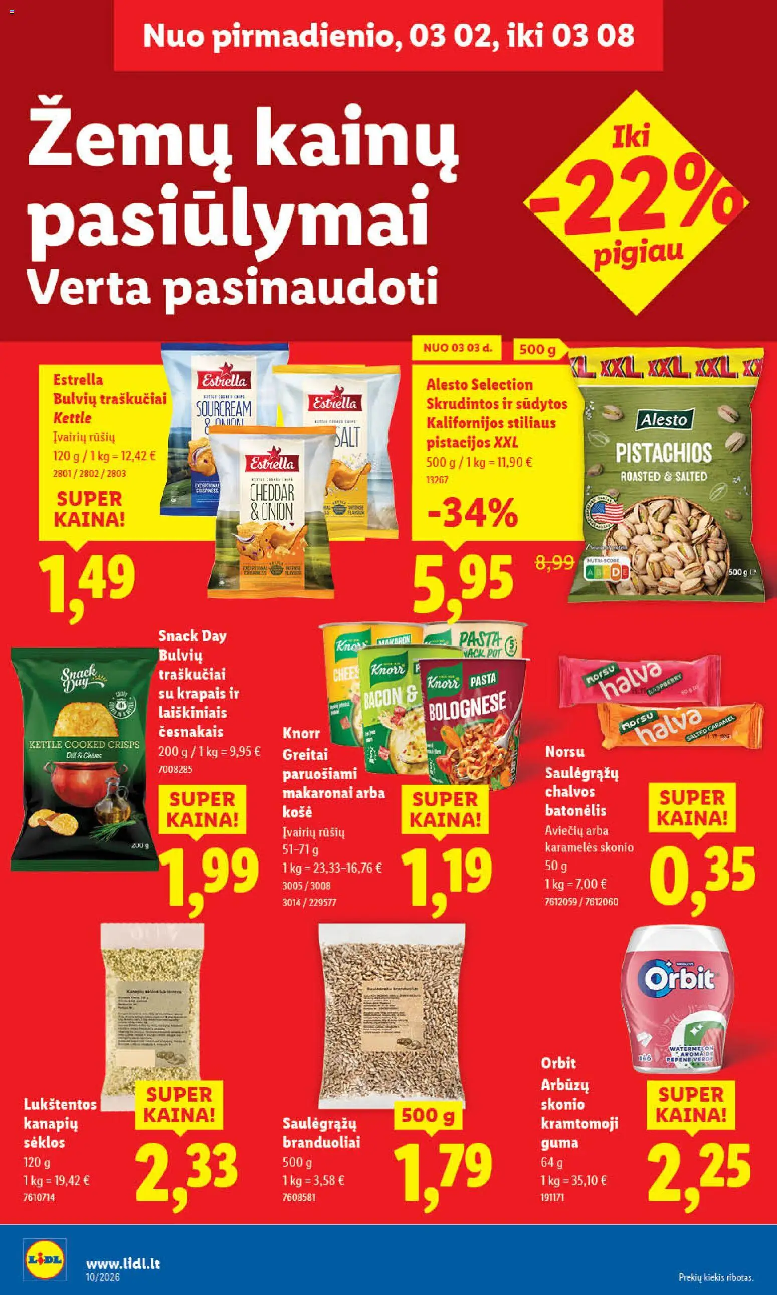 LIDL akcijos nuo 02.03.2026 | Puslapis: 30 | Prekių: Kumpis, Vynas, Padažas