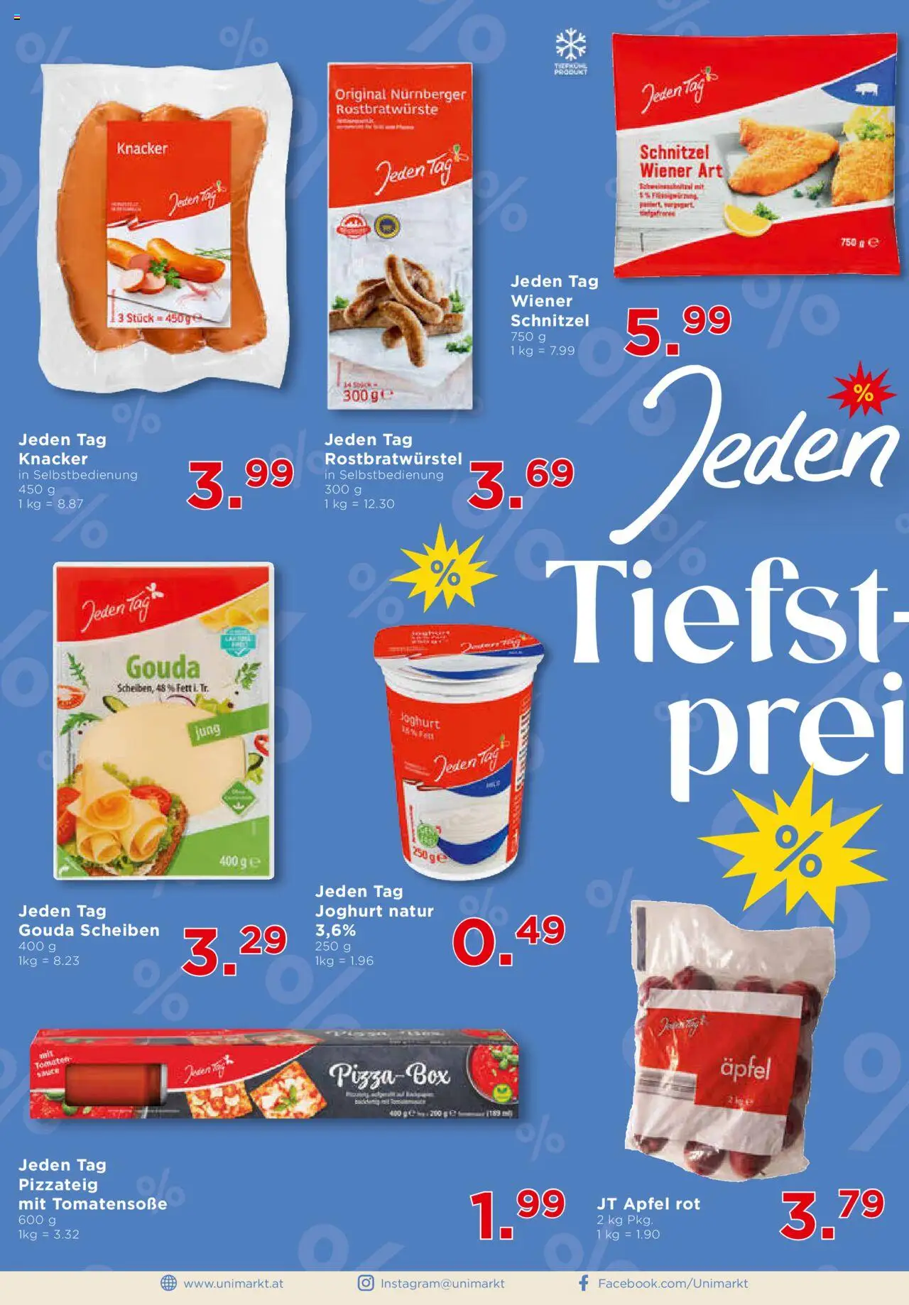 Unimarkt Nord gültig ab 13.08.2025 | Seite: 2 | Produkte: Box, Joghurt, Äpfel, Tomaten