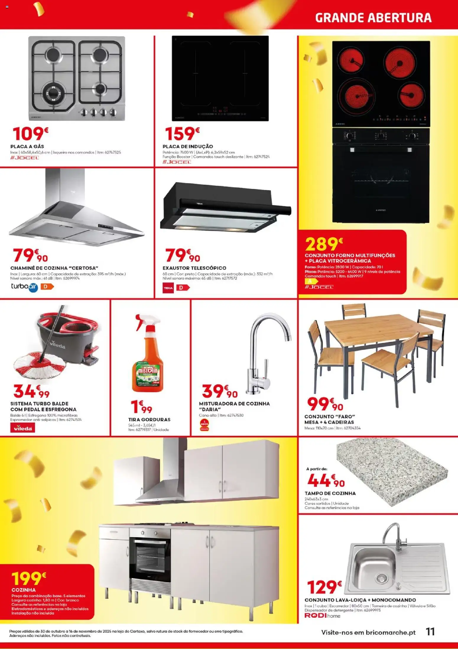 BricoMarché - Folheto Abertura Cartaxo │ válido de 30.10.2025 | Página: 11 | Produtos: Escorredor, Balde, Detergente, Mesa