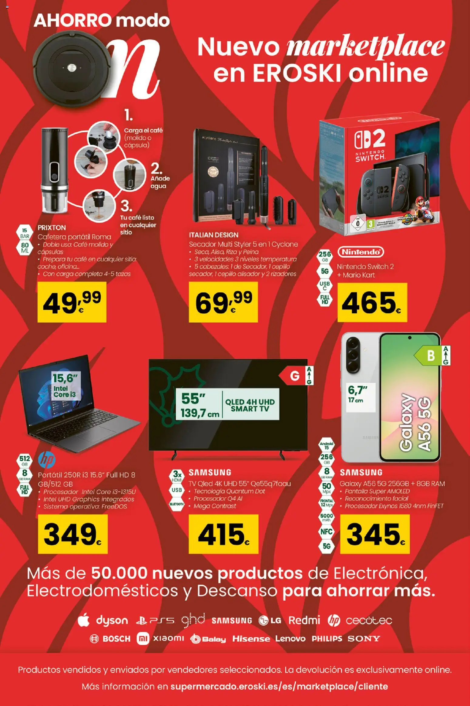 Eroski - Conekta │ válido desde el 18.12.2025 | Página: 14 | Productos: Cepillo, Café molido, Nintendo, Cafetera