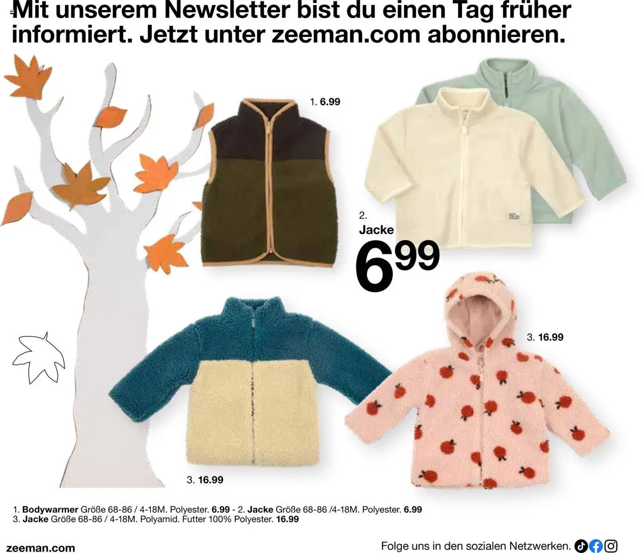 Zeeman Babyprospekt - gültig ab dem 18.07.2025 | Seite: 18 | Produkte: Jacke