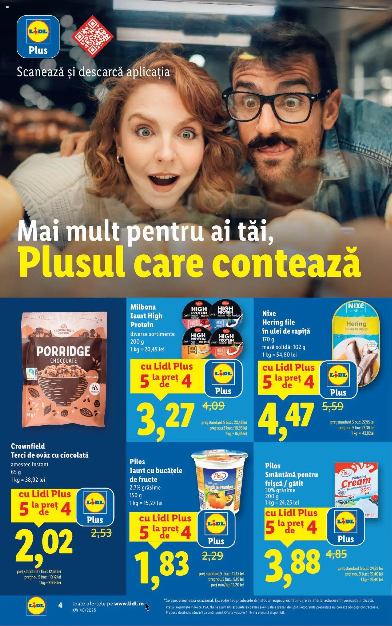 Noul catalog Lidl – valabil de la 29.09.2025 | Pagină: 4 | Produse: Toplar, Masă, Ciocolată, Smântână