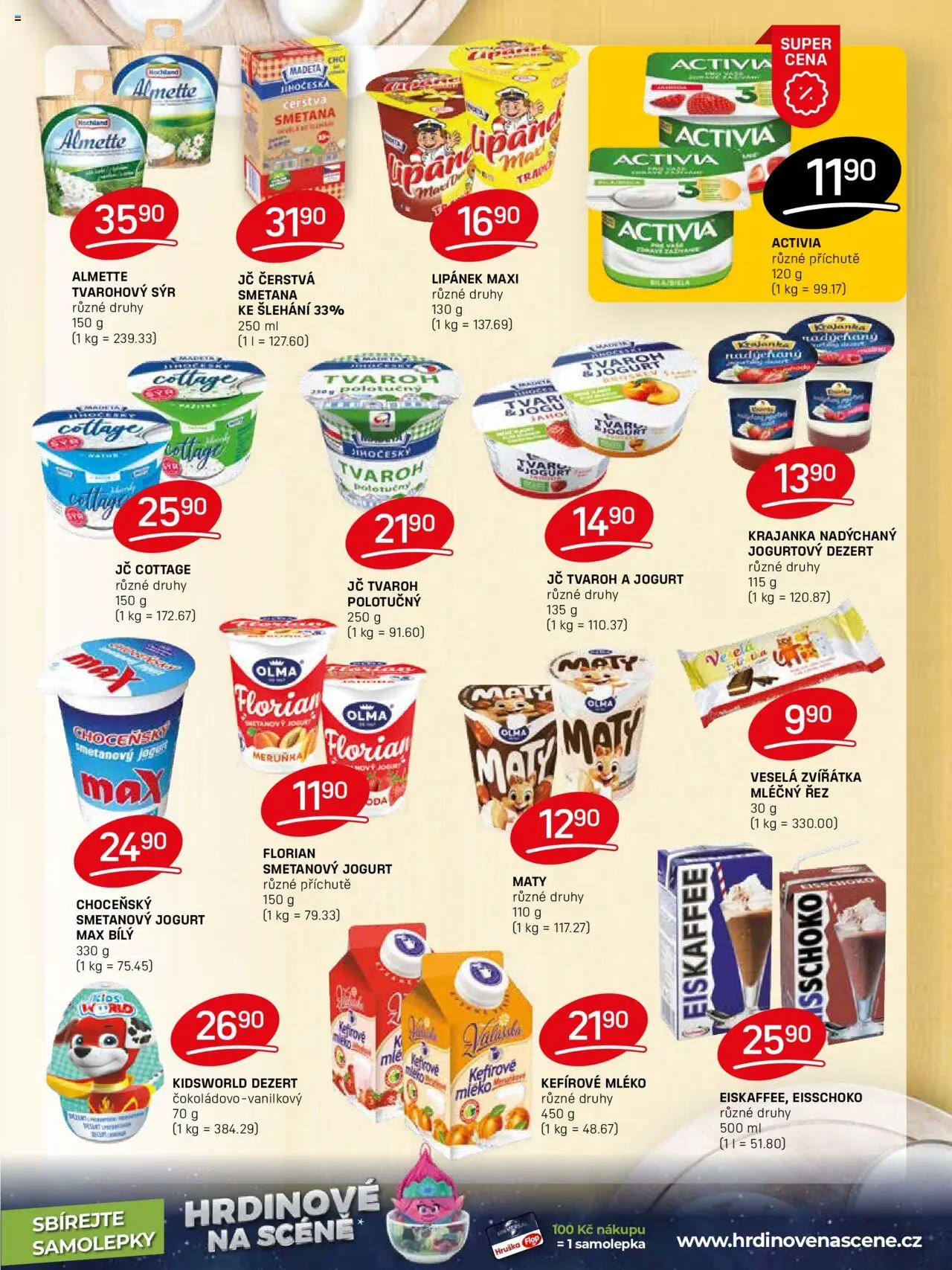 Flop leták od 22.10.2025 | Strana: 5 | Produkty: Smetanový jogurt, Smetana, Samolepky, Cottage