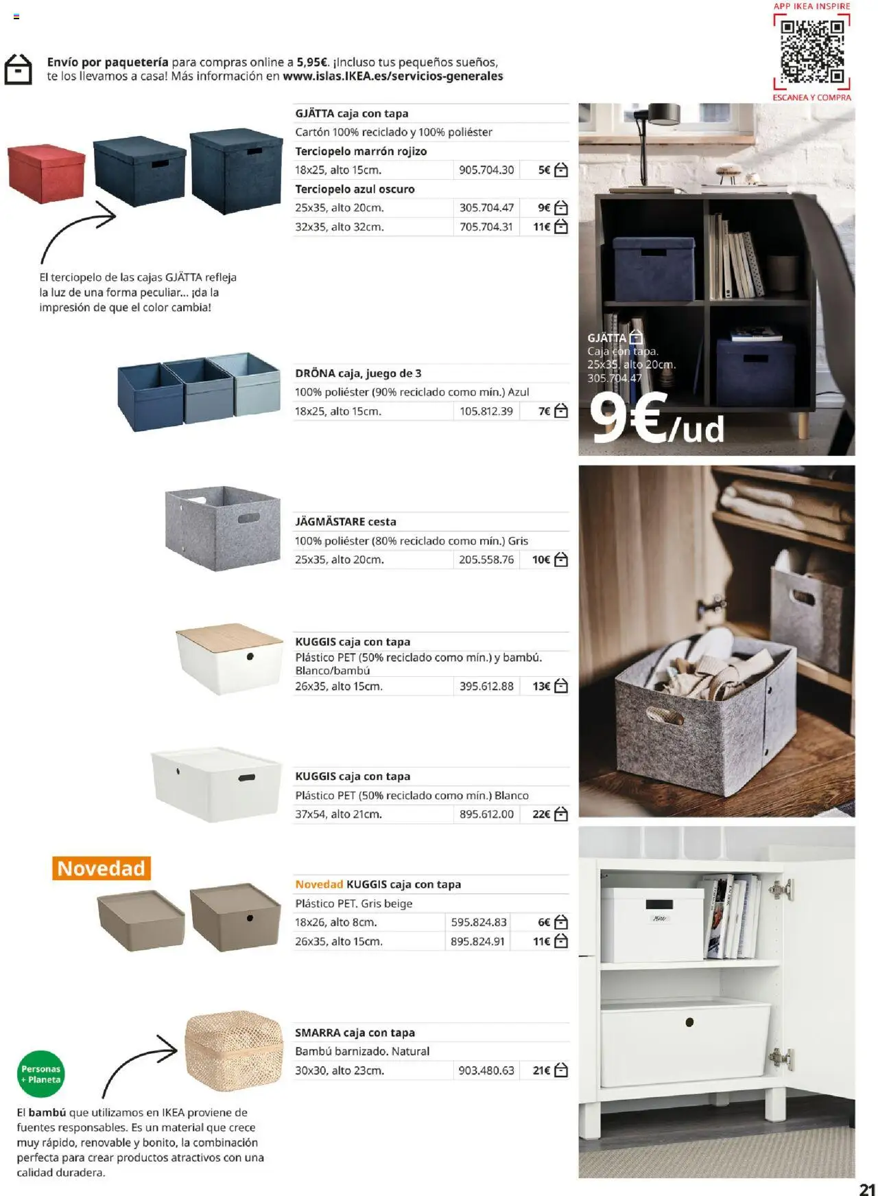 Catálogo IKEA Besta Eket │ válido desde el 04.02.2025 | Página: 21 | Productos: Té, Caja, Cesta
