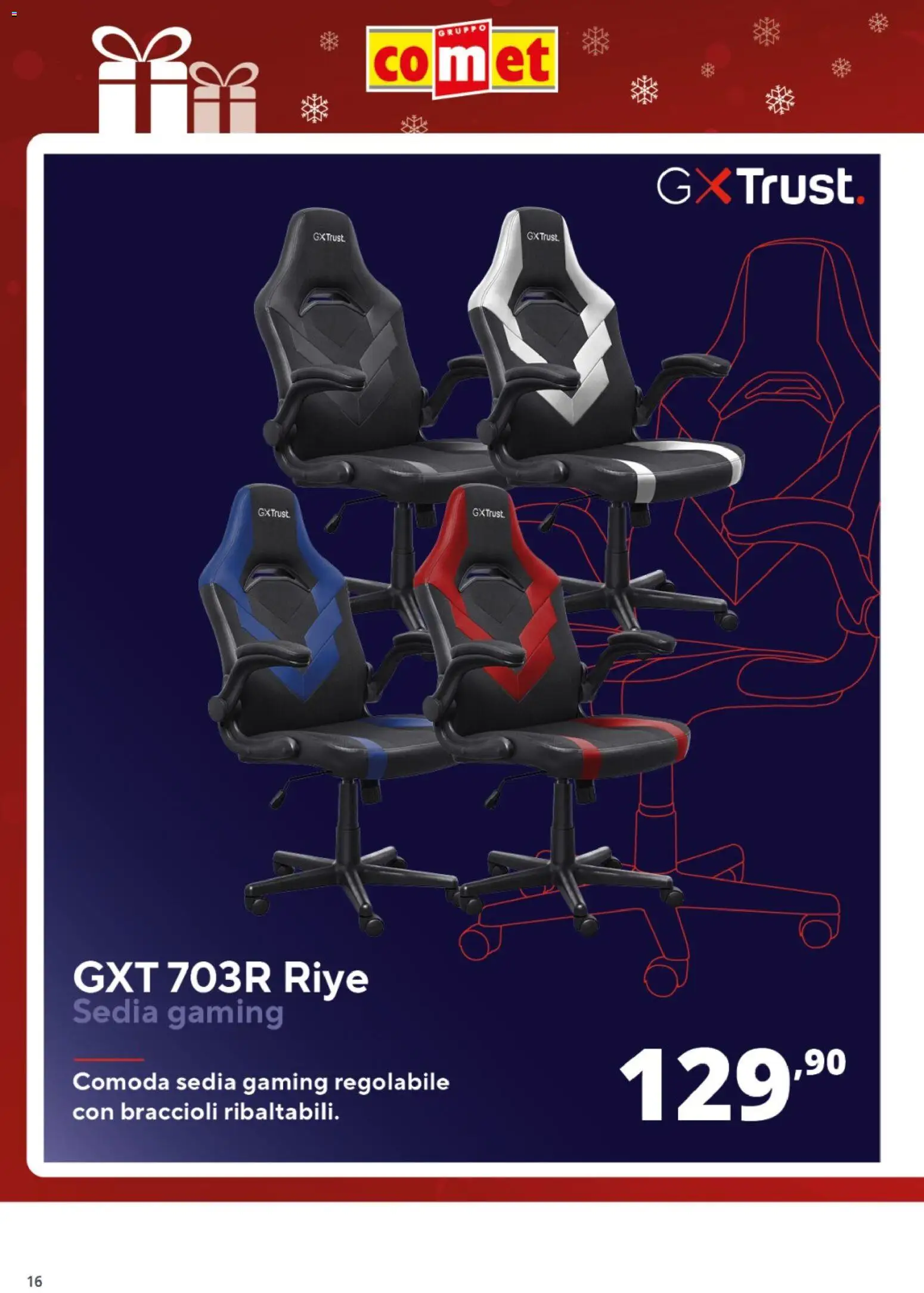 Volantino Comet del 05.12.2025 | Pagina: 16 | Prodotti: Braccioli, Sedia