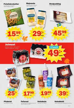 Pekås - erbjudanden - grums edition - Förhandsvisning av reklamblad från butik Pekås aktuell från 27.10.2025 | Sida: 7 | Produkter: Pitabröd, Majonnäs, Kebabsås