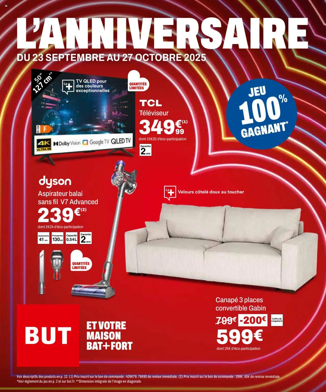 {H1} | Page: 1 | Produits: Aspirateur, Televiseur, Canapé, Dyson aspirateur balai