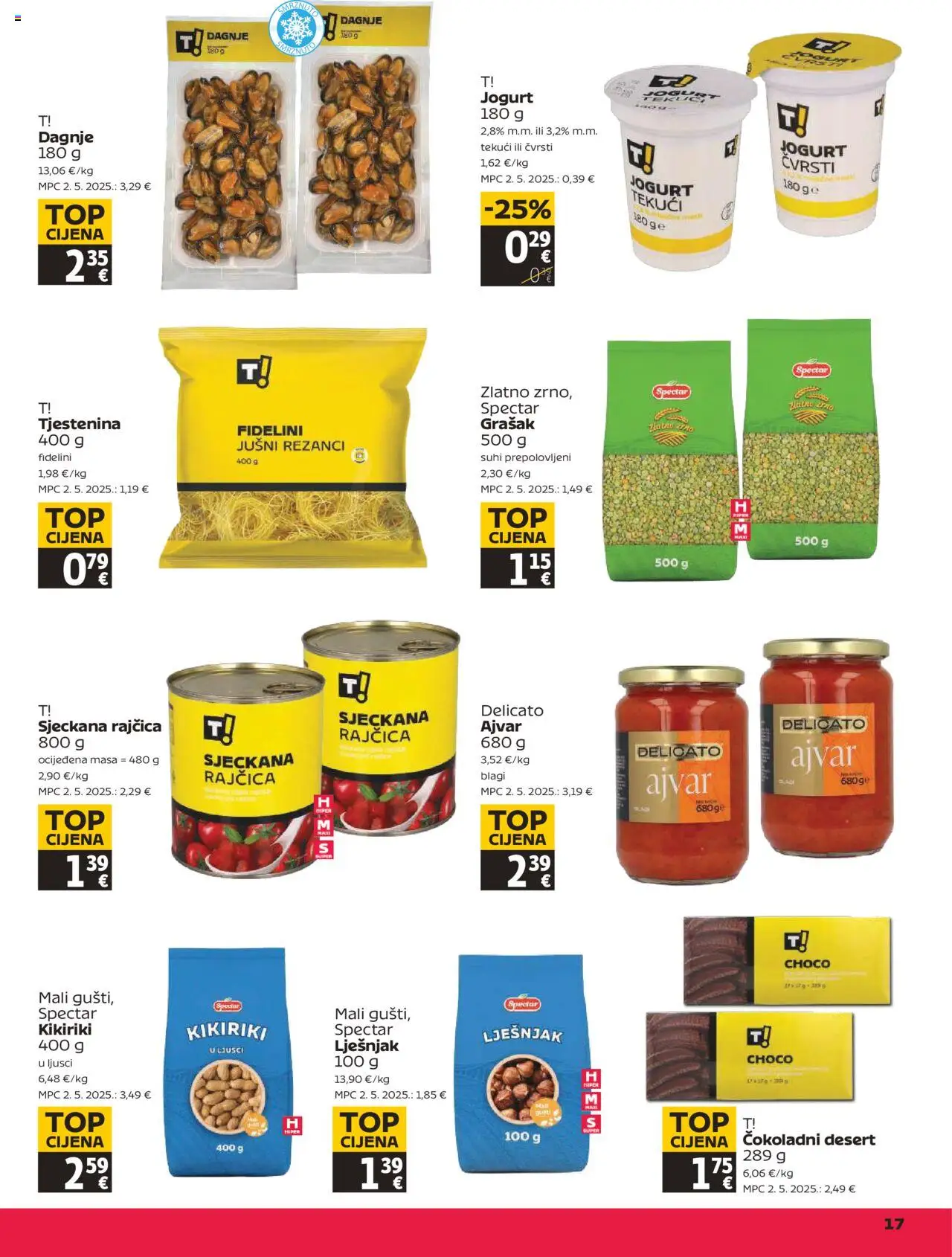 Tommy katalog | vrijedi od 16.10.2025 | Stranica: 17 | Proizvodi: Jogurt, Ajvar, Tjestenina, Rajčica