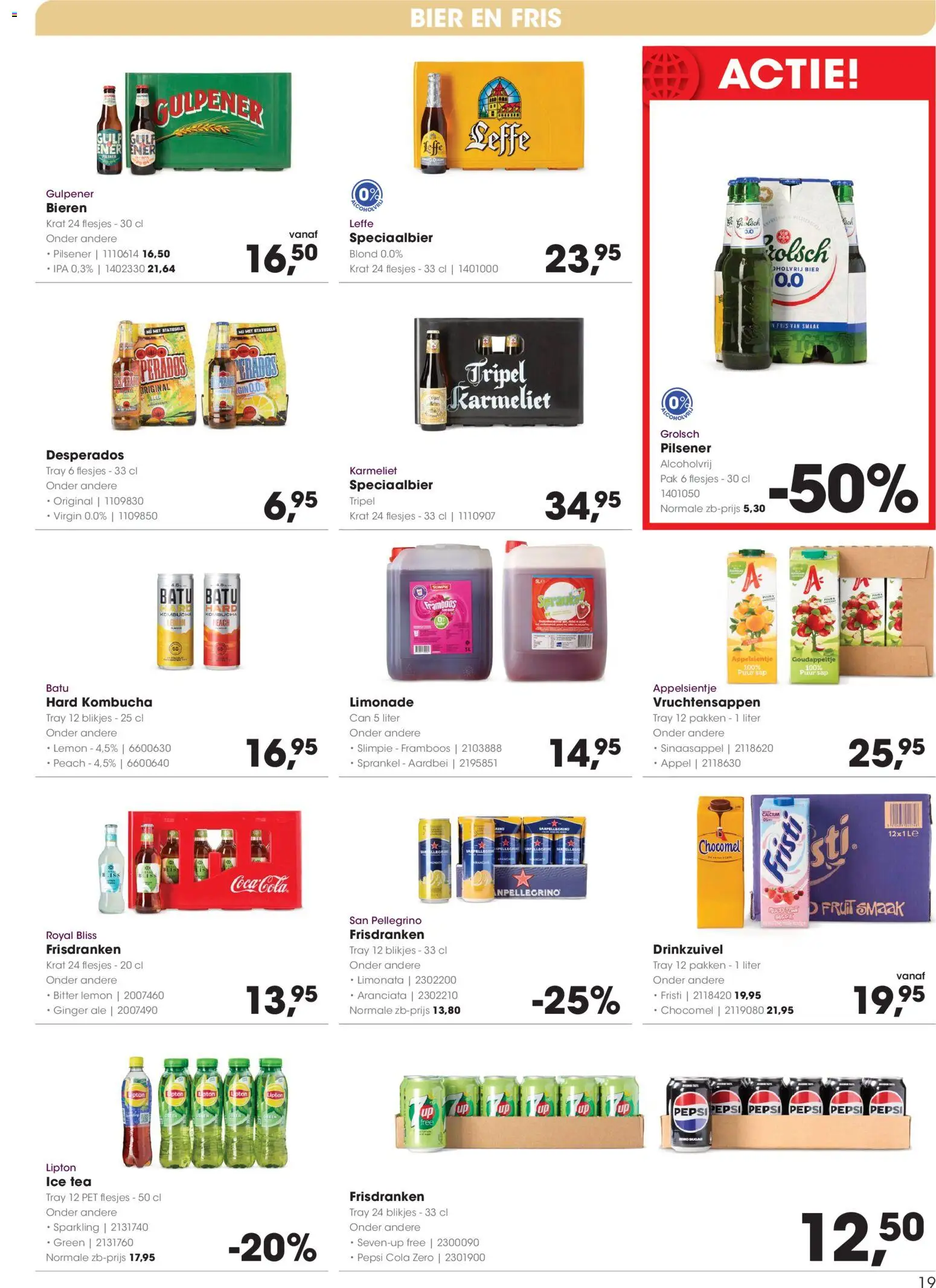 {H1} | Pagina: 19 | Producten: Sap, Gin, Borjúlábszár, Limonade