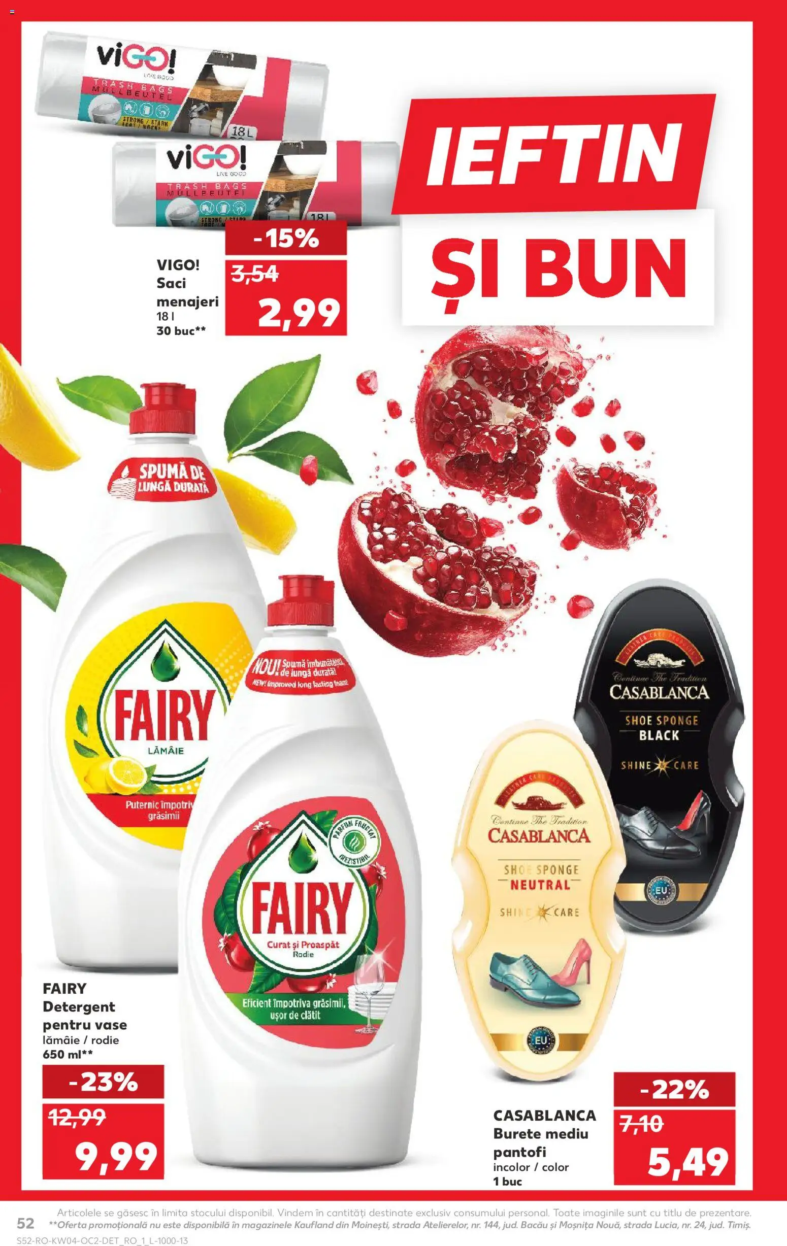 Kaufland RO akciós ujság - amely érvényes a következő dátumtól: 21.01.2026 | Oldal: 52 | Termékek: Parfüm