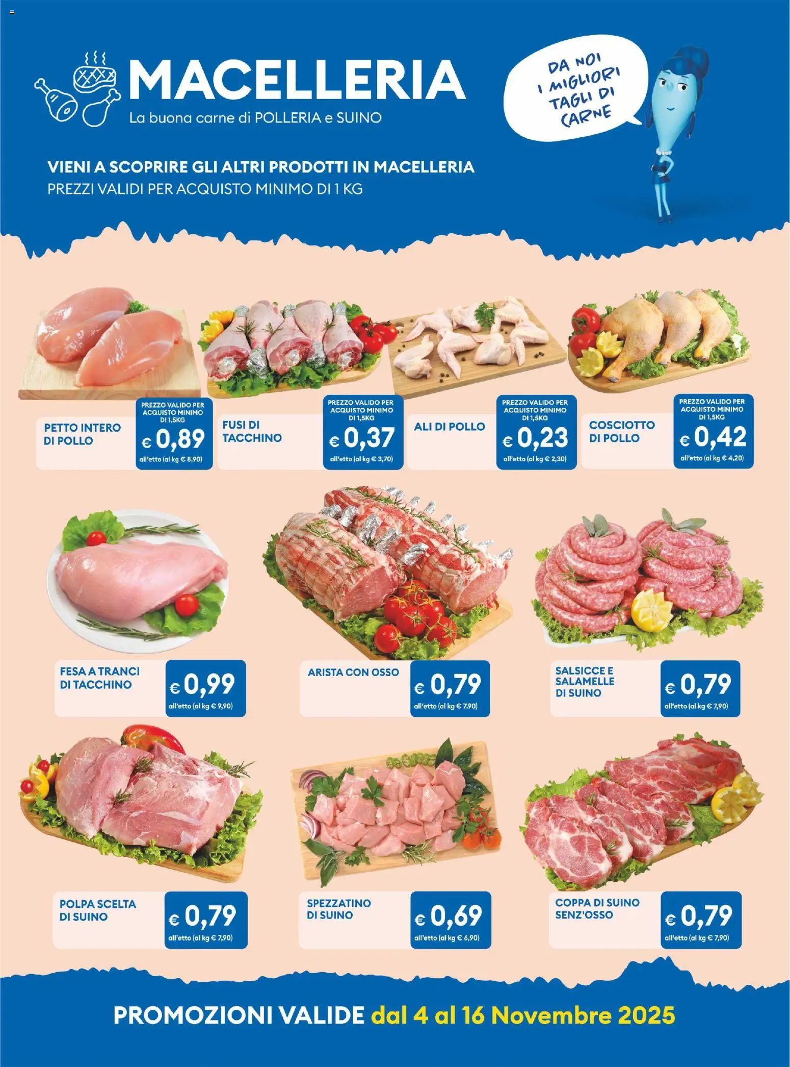 Volantino MD Discount del 04.11.2025 | Pagina: 21 | Prodotti: Pollo, Suino, Tacchino