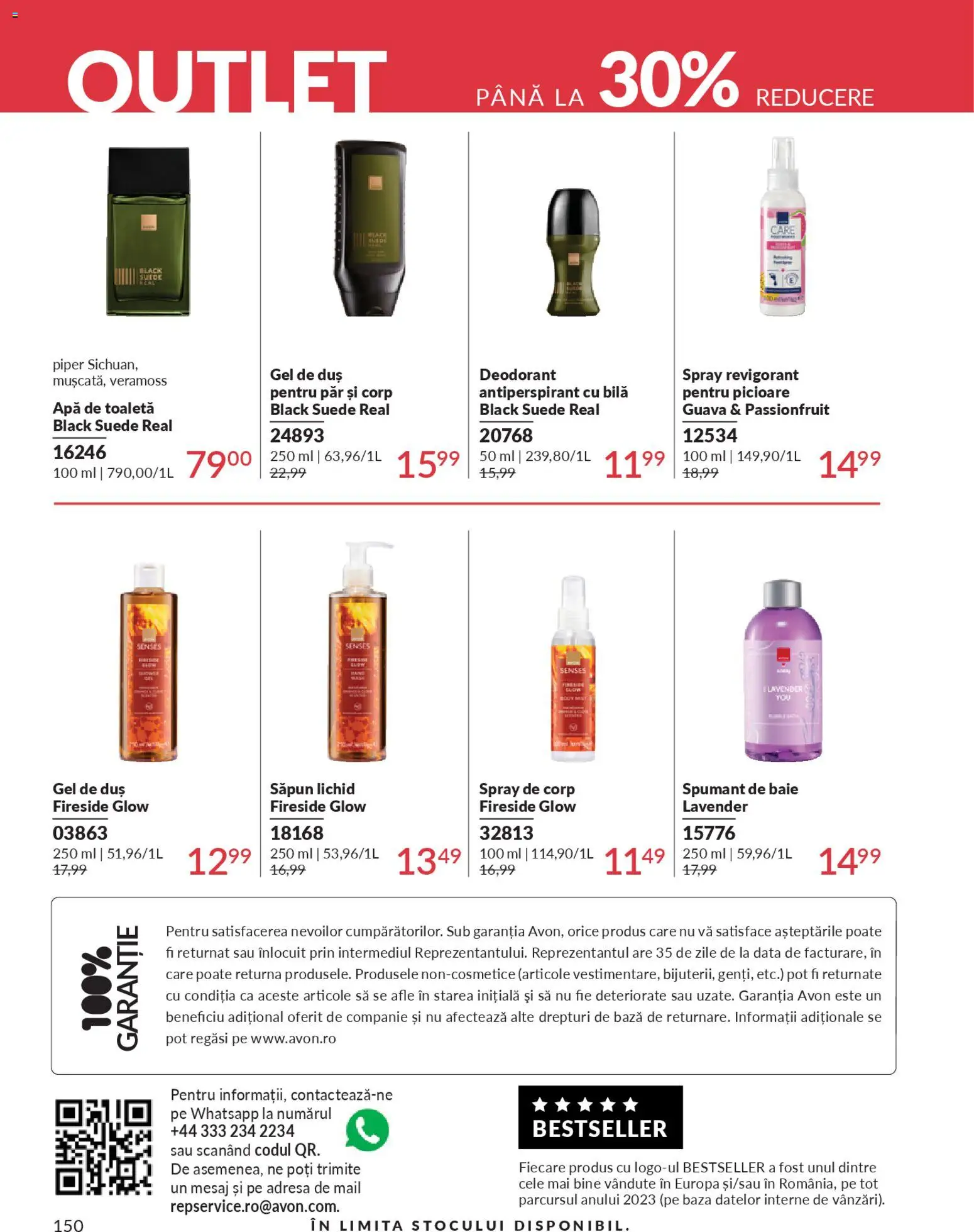 Noul catalog Avon – valabil de la 01.01.2026 | Pagină: 152 | Produse: Duș, Săpun, Gel de duș, Apă