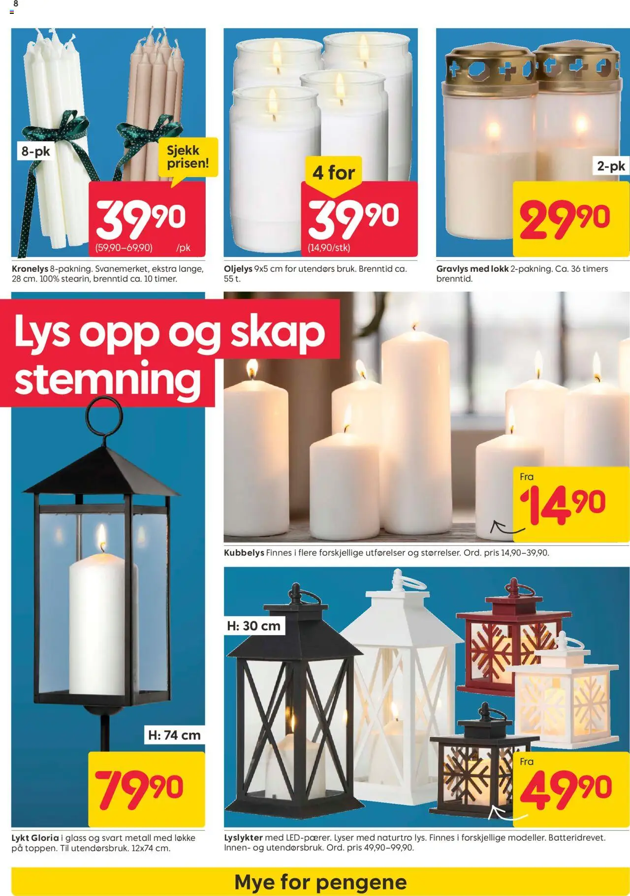 {H1} | Side: 8 | Produkter: Фотоосвітлення, Glass, Lys, Lykt