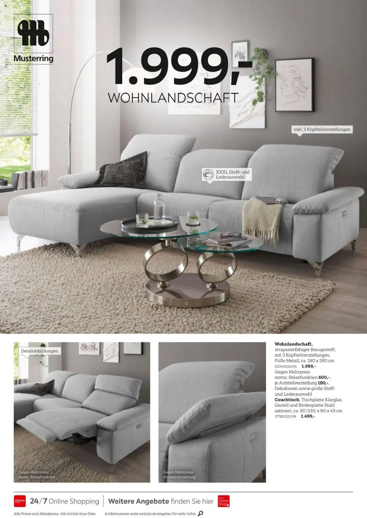 XXXL Lutz Musterring Spezial – gültig ab 15.03.2025 | Seite: 6 | Produkte: Wohnlandschaft