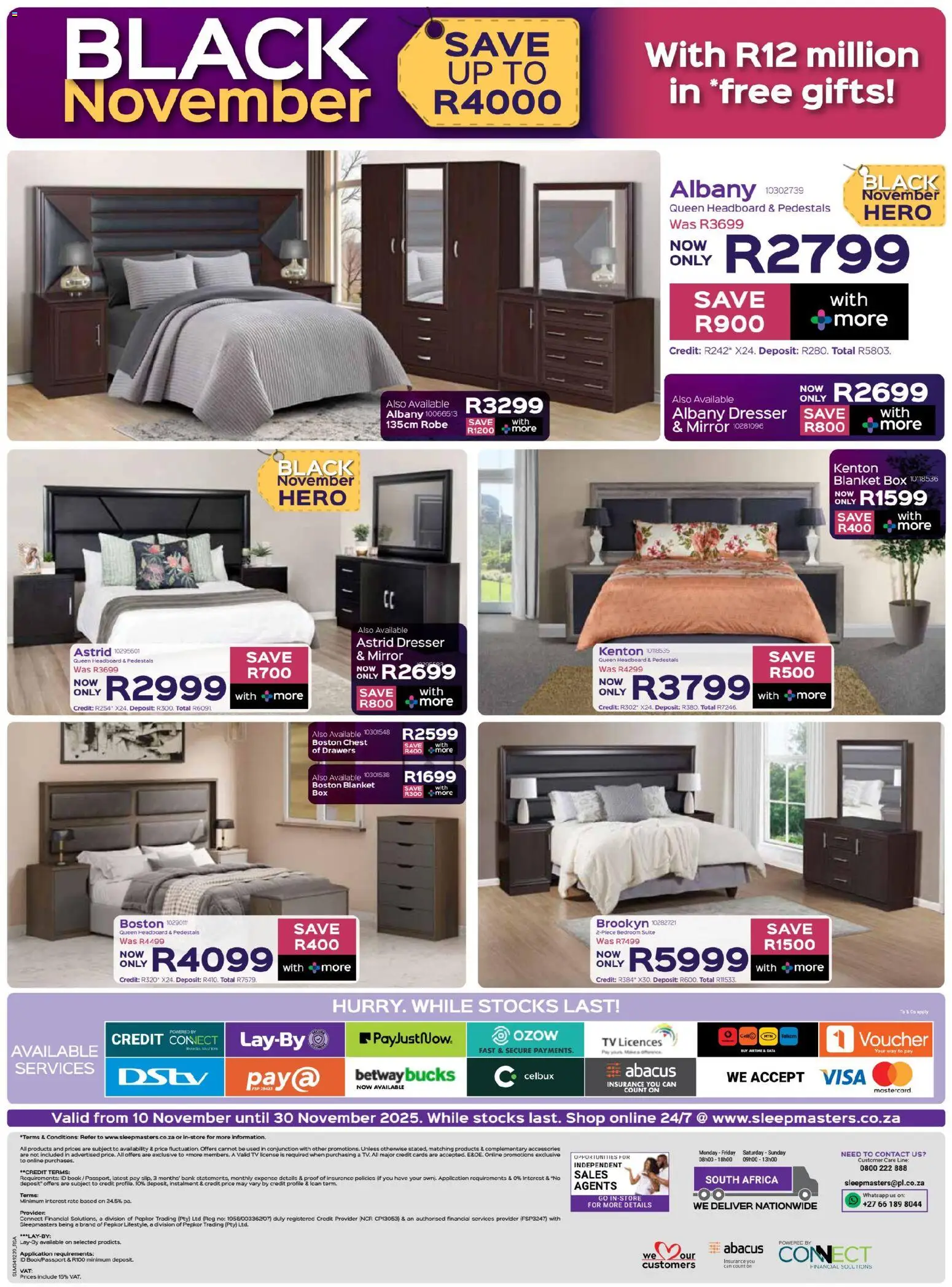 New Sleepmasters catalogue – valid from 10.11.2025 | Page: 12 | Products: Blanket box, Blanket, TV, Mirror