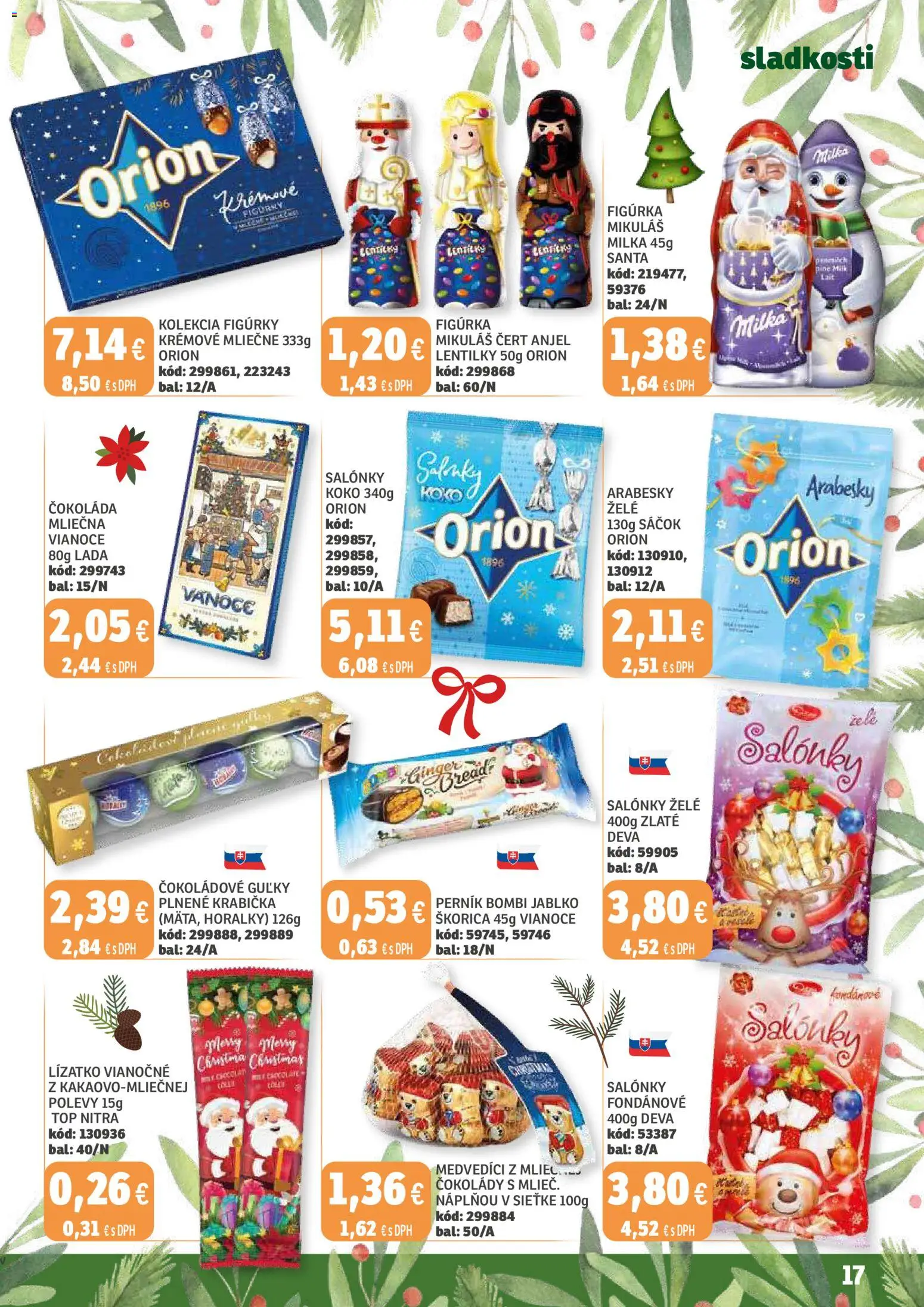 Nové Labaš akcie – leták je platný od 28.11.2025 | Strana: 17 | Produkty: Čokoláda, Milka, Horálky