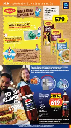 PEPSI SZÉNSAVAS ÜDÍTŐITAL, többféle, 2,25 l/palack - amely érvényes a következő dátumtól: 16.10.2025 | Oldal: 17