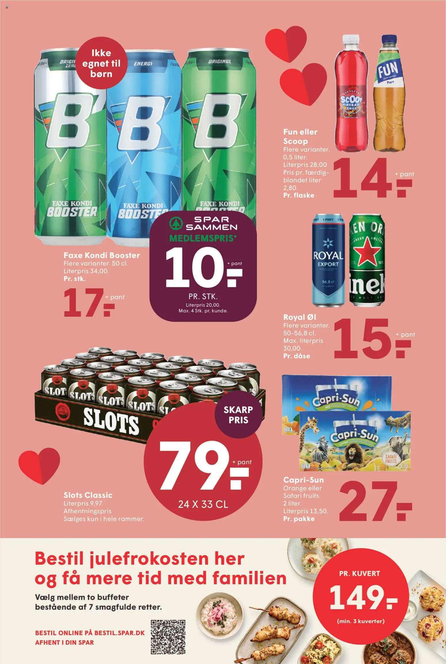 Spar tilbudsavis – gyldig fra 28.11.2025 | Side: 27 | Produkter: Øl, Hindbær, Faxe Kondi