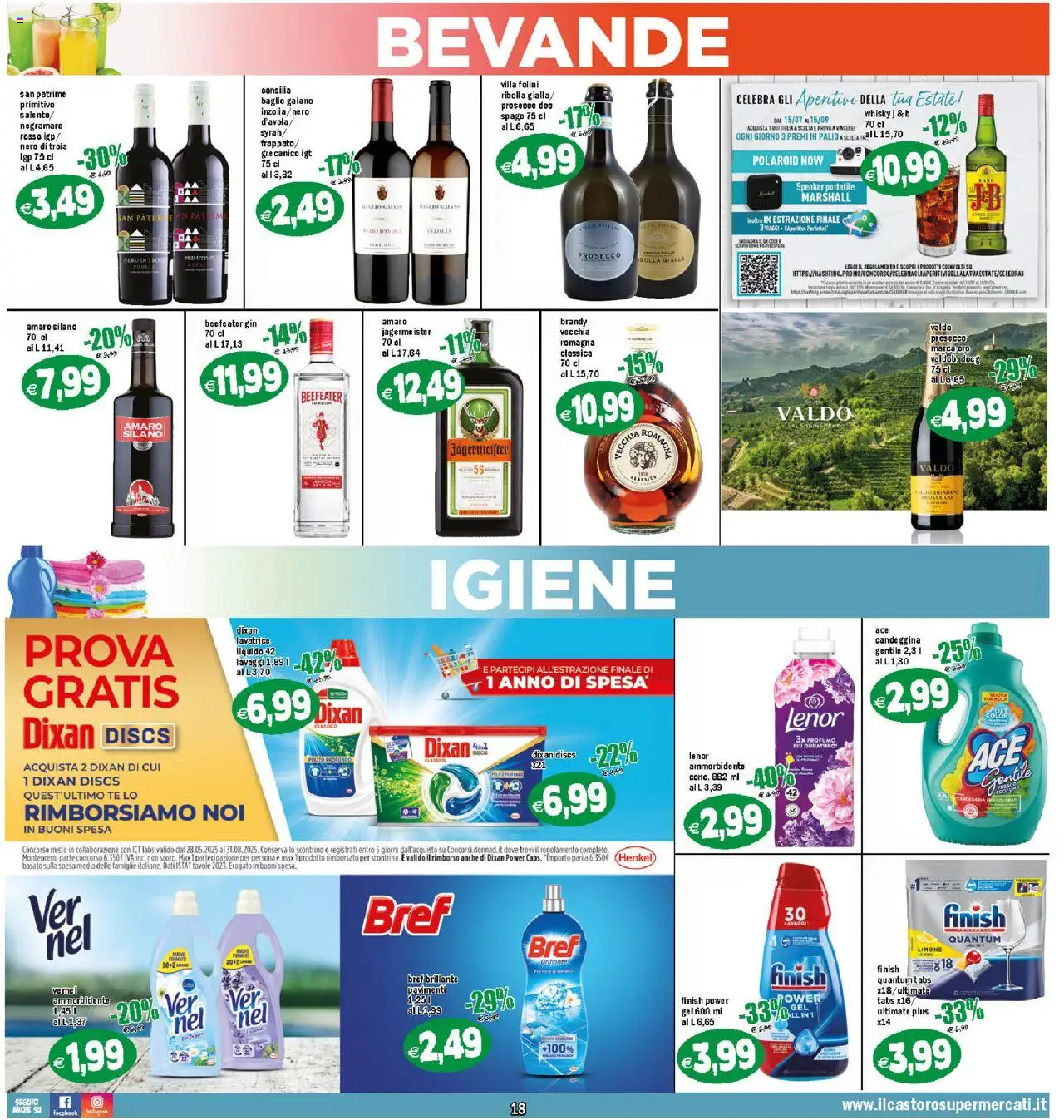 Volantino Il Castoro del 18.08.2025 | Pagina: 18 | Prodotti: Tè, Gin, Sale, Profumo