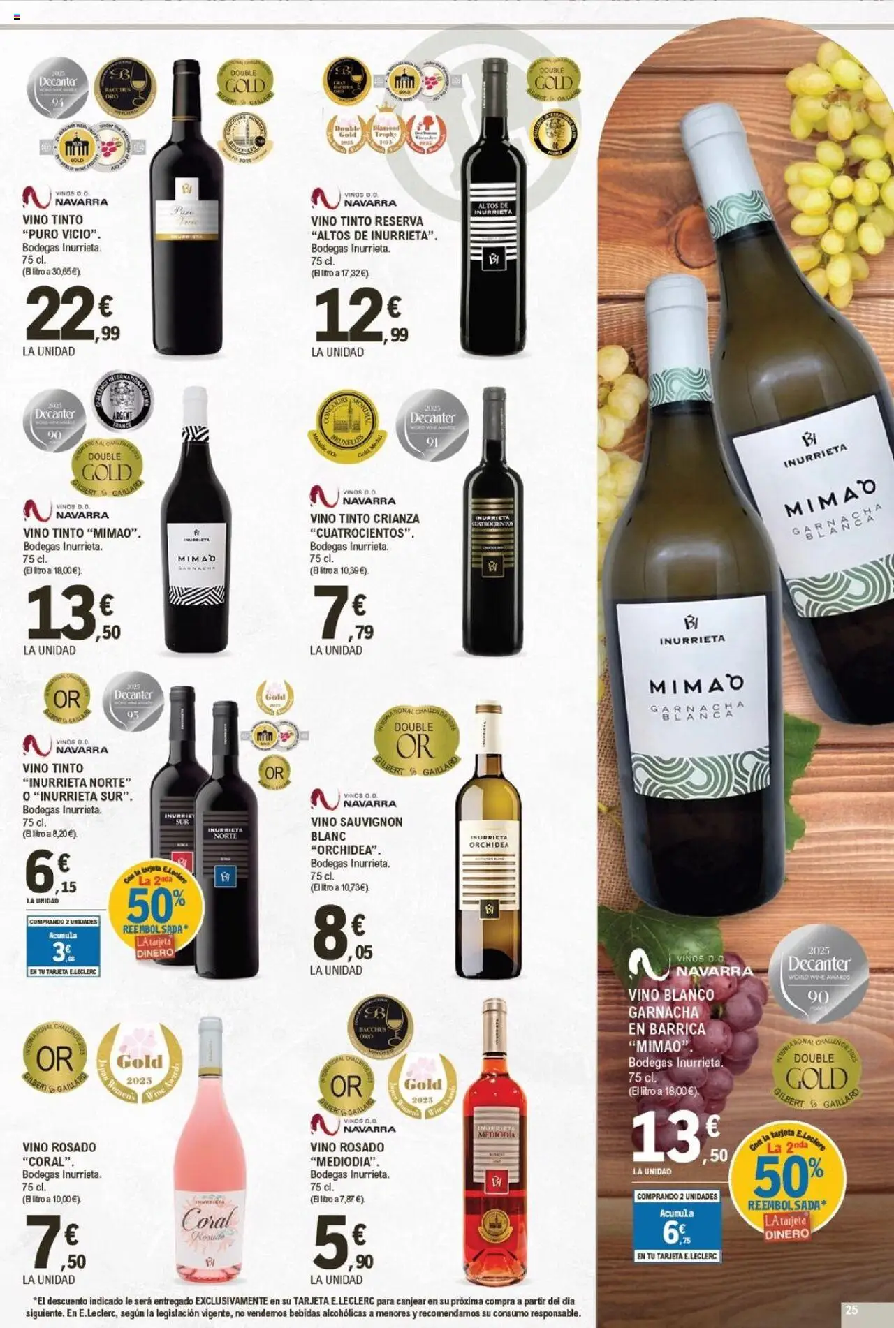E.Leclerc folleto │ válido desde el 01.10.2025 | Página: 25 | Productos: Vino rosado, Vino