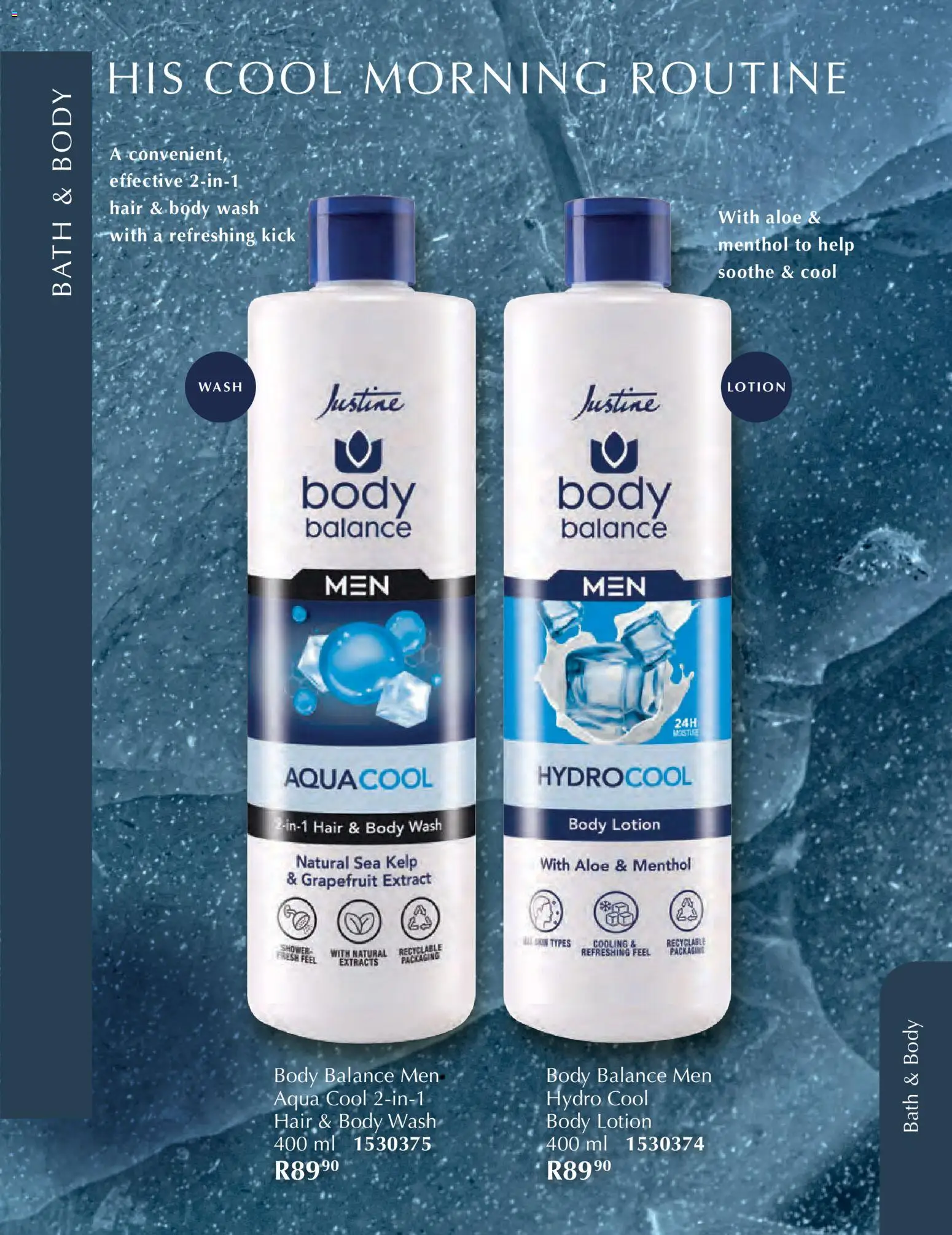 New Justine catalogue – valid from 01.02.2026 | Page: 76 | Products: Bath, Shower, Body wash, Lotion