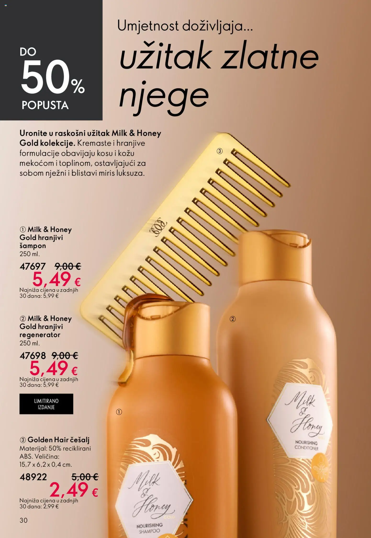 Oriflame katalog | vrijedi od 22.04.2026 | Stranica: 30 | Proizvodi: Miris, Šampon, Regenerator
