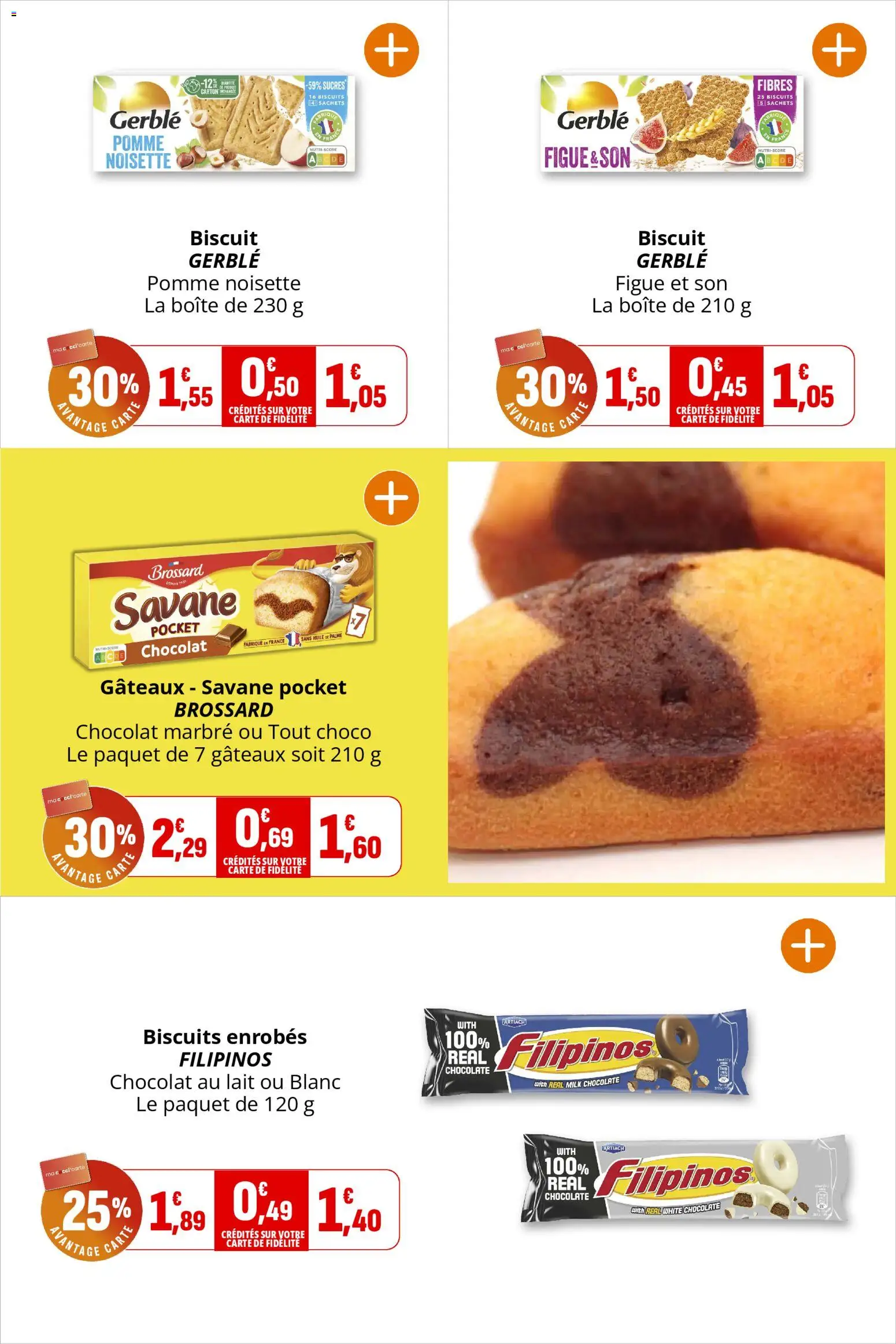 {H1} | Page: 23 | Produits: Figue, Noisette, Chocolat, Biscuits