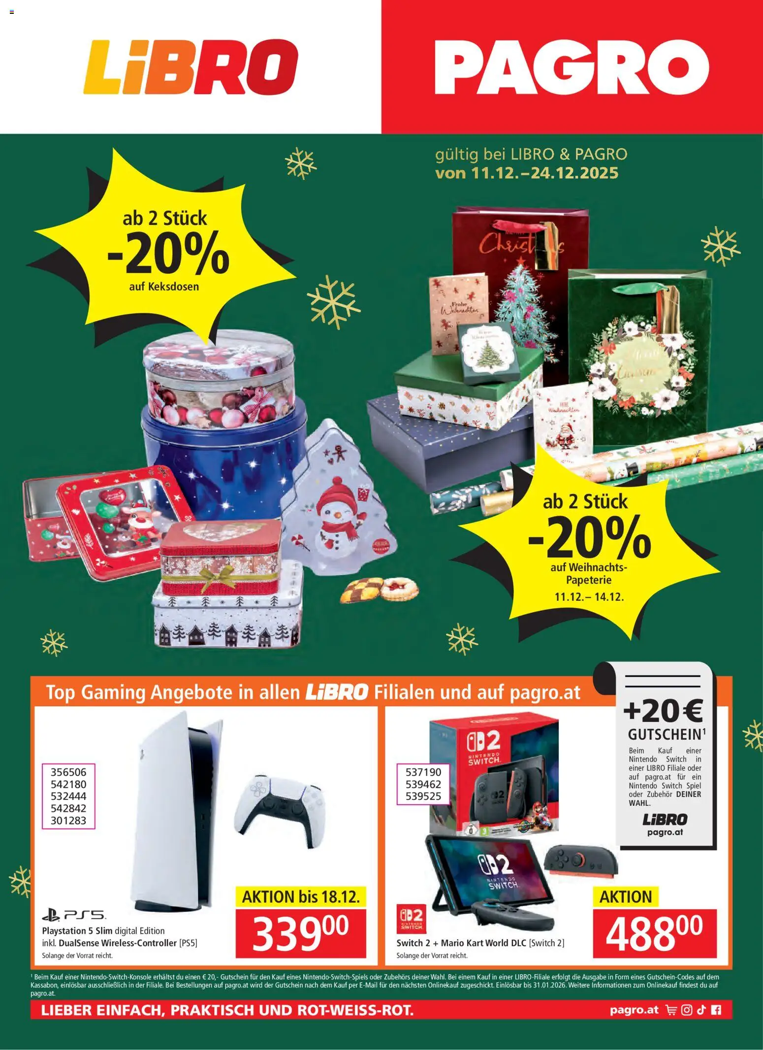 Pagro-Diskont Flugblatt gültig ab 11.12.2025 | Seite: 1 | Produkte: Playstation, Spiel