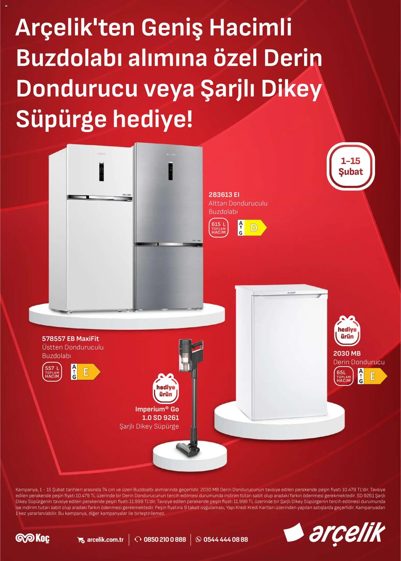 Arçelik Katalog - 01.02.2026 tarihinden itibaren geçerlidir | Sayfa: 10 | Ürünler: Buzdolabı, Dondurucu