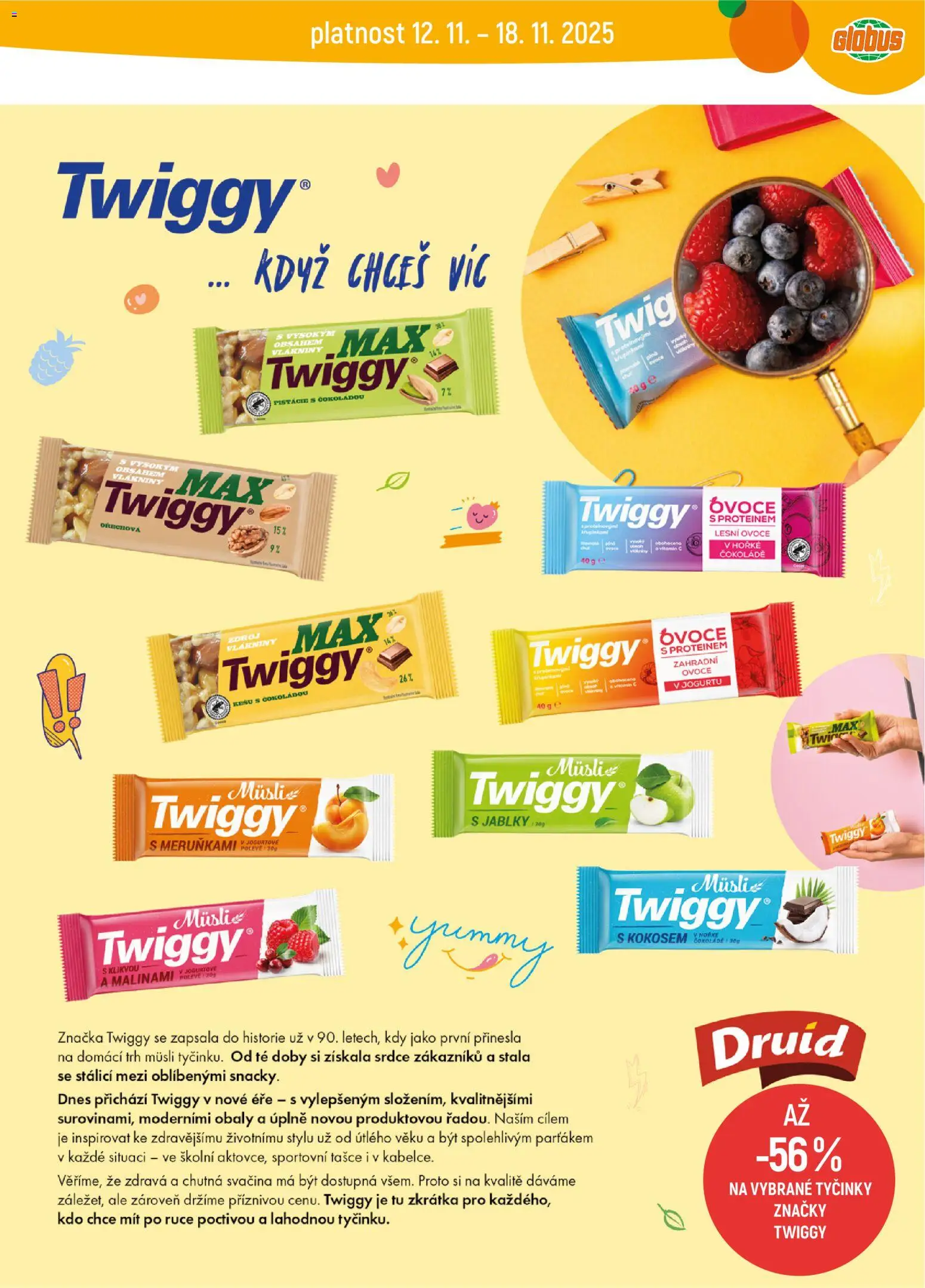 Globus leták - Trmice od 12.11.2025 | Strana: 27 | Produkty: Ovoce, Globus, Tyčinky, Müsli