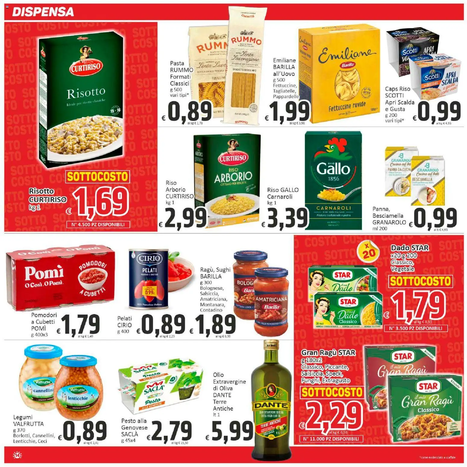 Volantino Paghi Poco del 31.10.2025 | Pagina: 14 | Prodotti: Legumi, Ceci, Pomodoro, Pesto