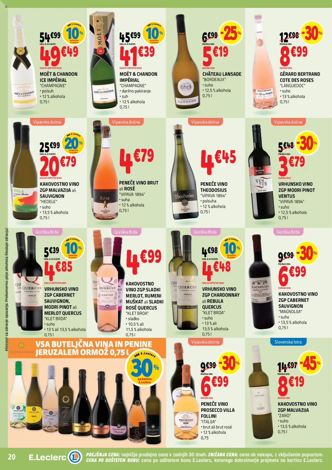 E.leclerc katalog │ velja od 06.08.2025 | Stran: 20 | Izdelki: Vino