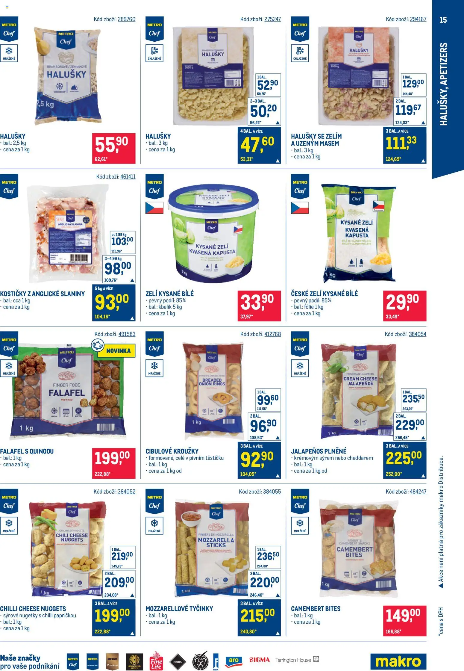Makro leták - Street Food od 05.11.2025 | Strana: 15 | Produkty: Falafel, Zelí, Slanina, Halušky