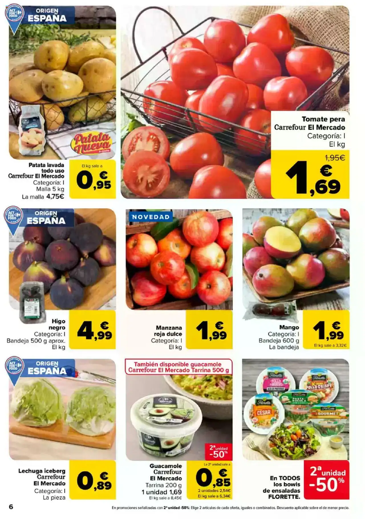 Carrefour folleto │ válido desde el 08.08.2025 | Página: 6 | Productos: Guacamole, Manzana, Ρούτερ, Bandeja