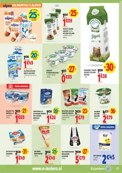 E.leclerc katalog akcije – veljaven od 11.02.2026 | Stran: 15 | Izdelki: Napitki, Kajmak, Sir, Jogurt