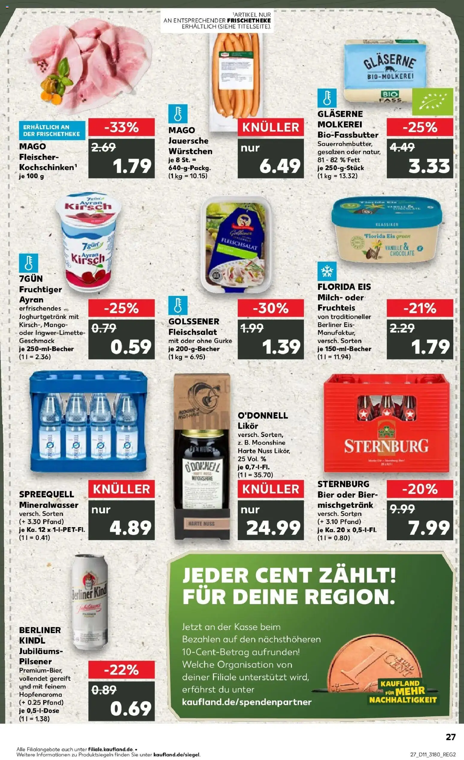 Kaufland Prospekt Ahrensfelde	 – gültig ab 09.03.2026 | Seite: 39 | Produkte: Berliner, Milch, Likör, Eis