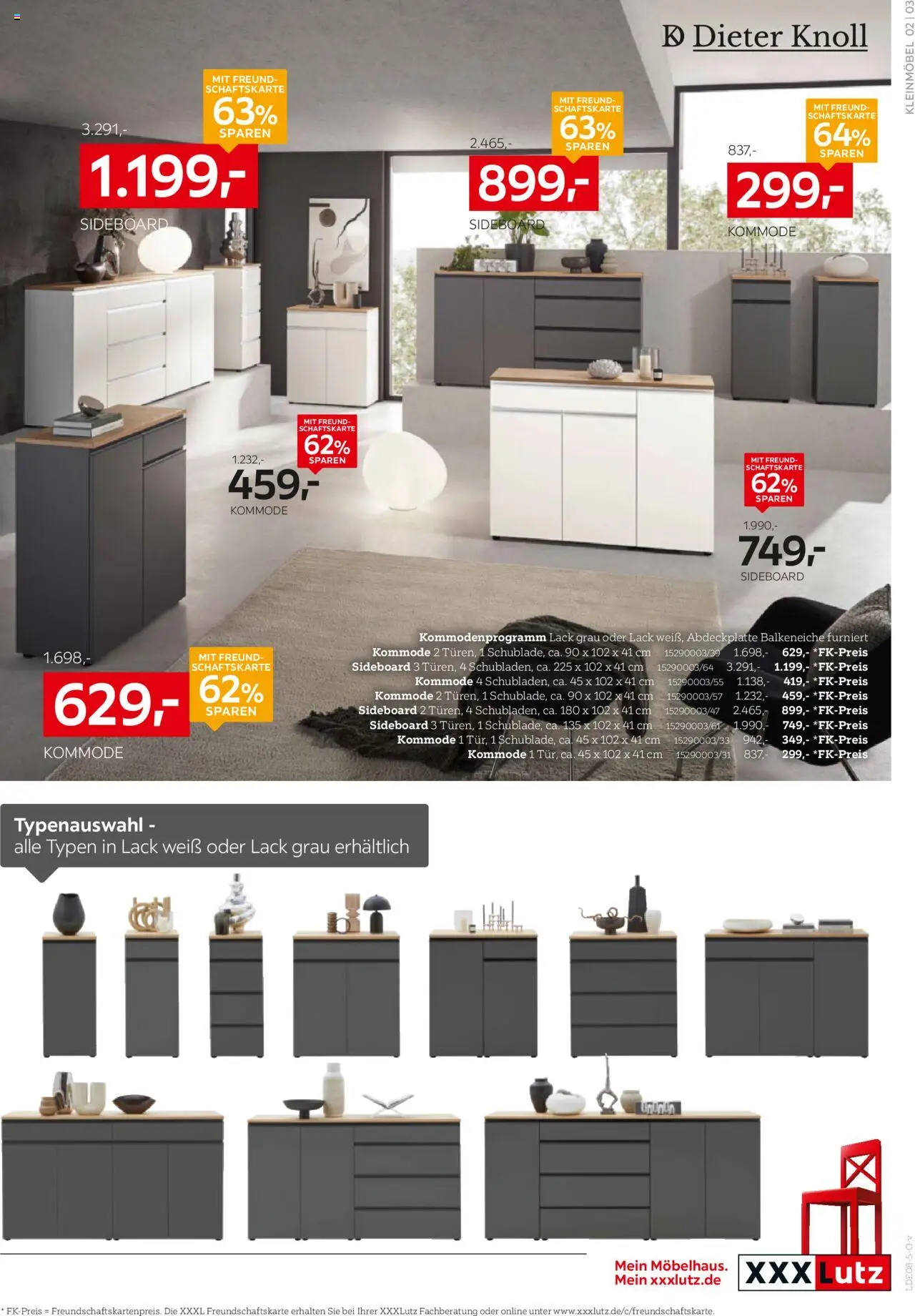 XXXL Lutz  Aufbewahrung & Deko! - gültig ab dem 28.07.2025 | Seite: 3 | Produkte: Sideboard, Kommode