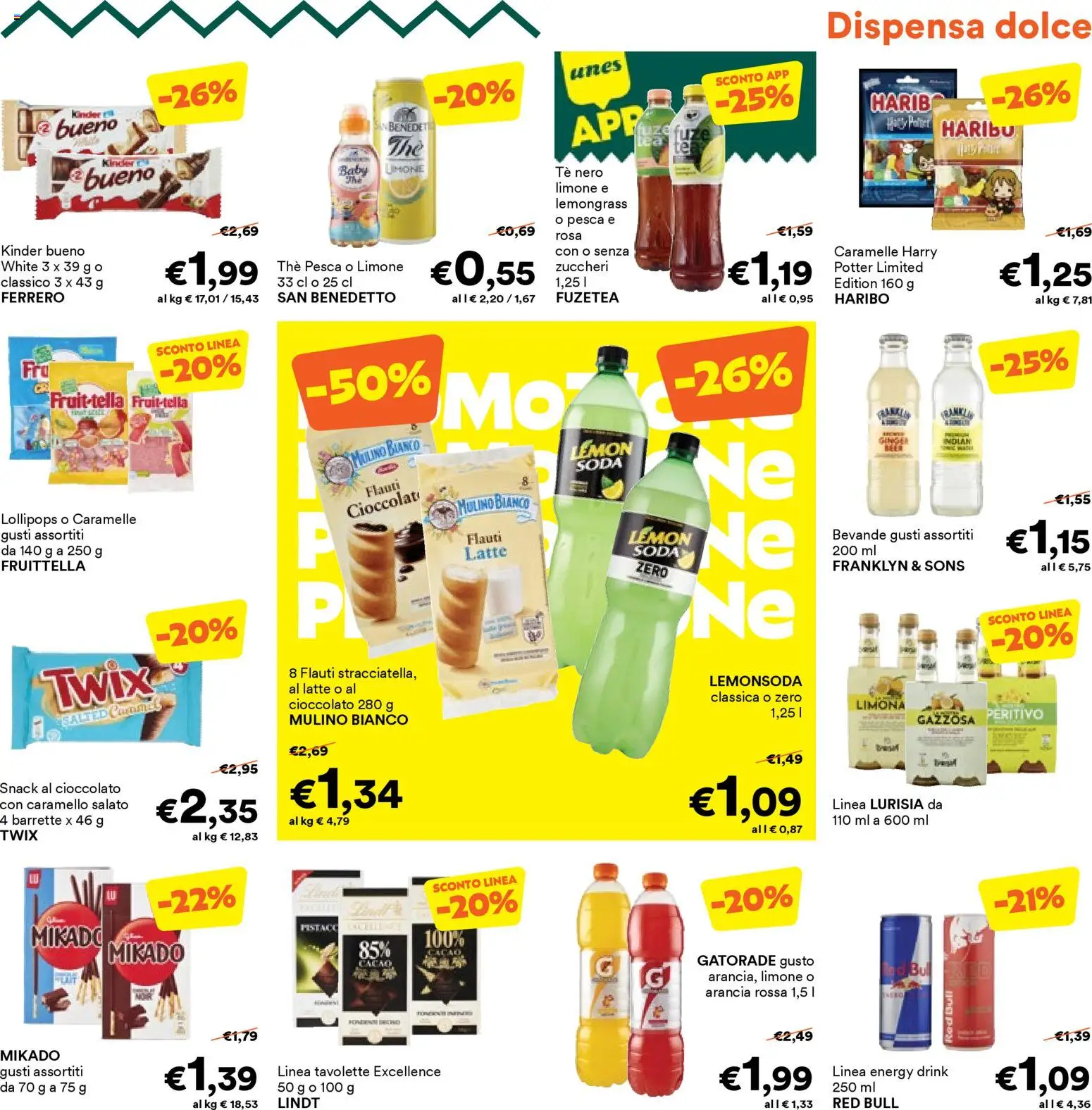 Volantino Unes del 16.02.2026 | Pagina: 9 | Prodotti: Cioccolato, Tè, Latte, Cacao