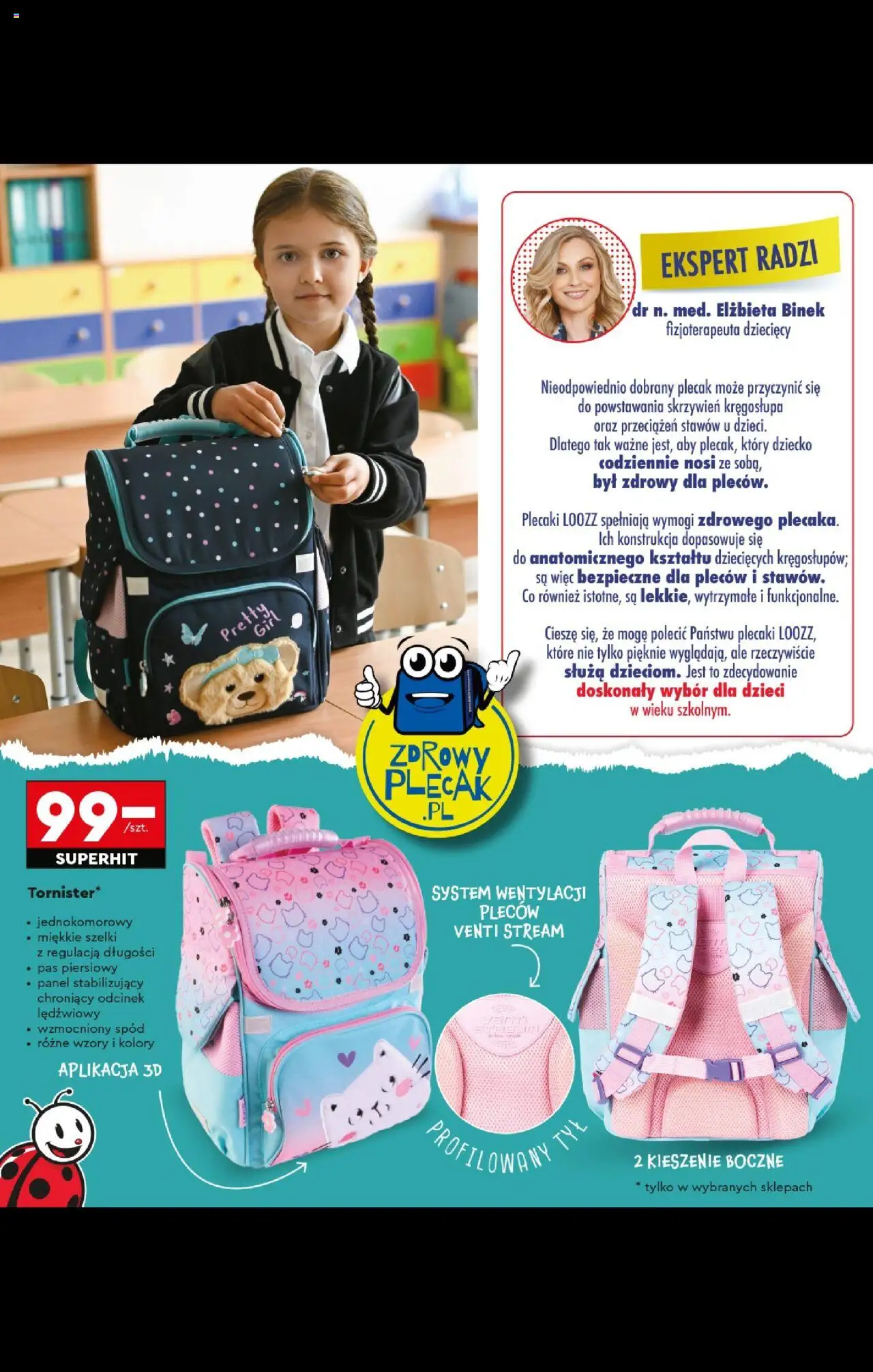 Biedronka - Szkoła od 28.07.2025 | Strona: 98 | Produkty: Plecak