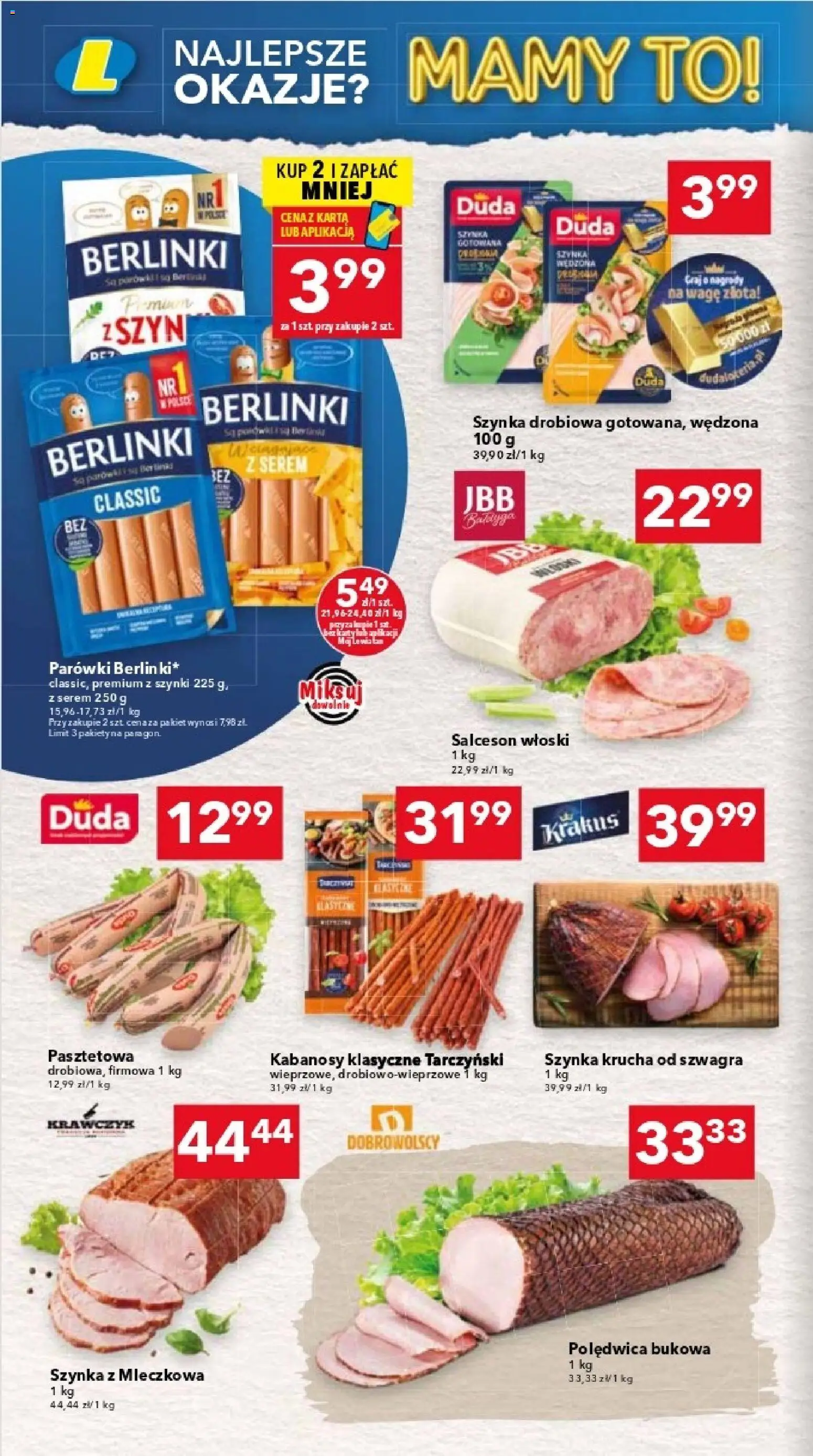 Lewiatan gazetka - Warszawa od 12.02.2026 | Strona: 4 | Produkty: Karta, Szynka drobiowa, Kabanosy, Parówki