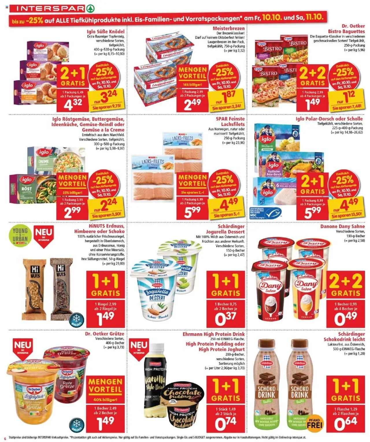 Interspar Flugblatt - Burgenland Nord gültig ab 09.10.2025 | Seite: 6 | Produkte: Zucker, Himbeere, Creme, Joghurt