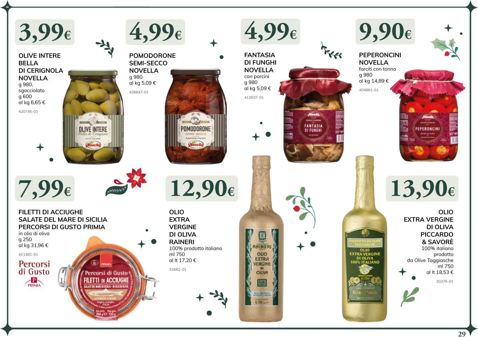 Volantino Basko del 24.11.2025 | Pagina: 29 | Prodotti: Olio, Olive, Acciughe, Olio extra vergine