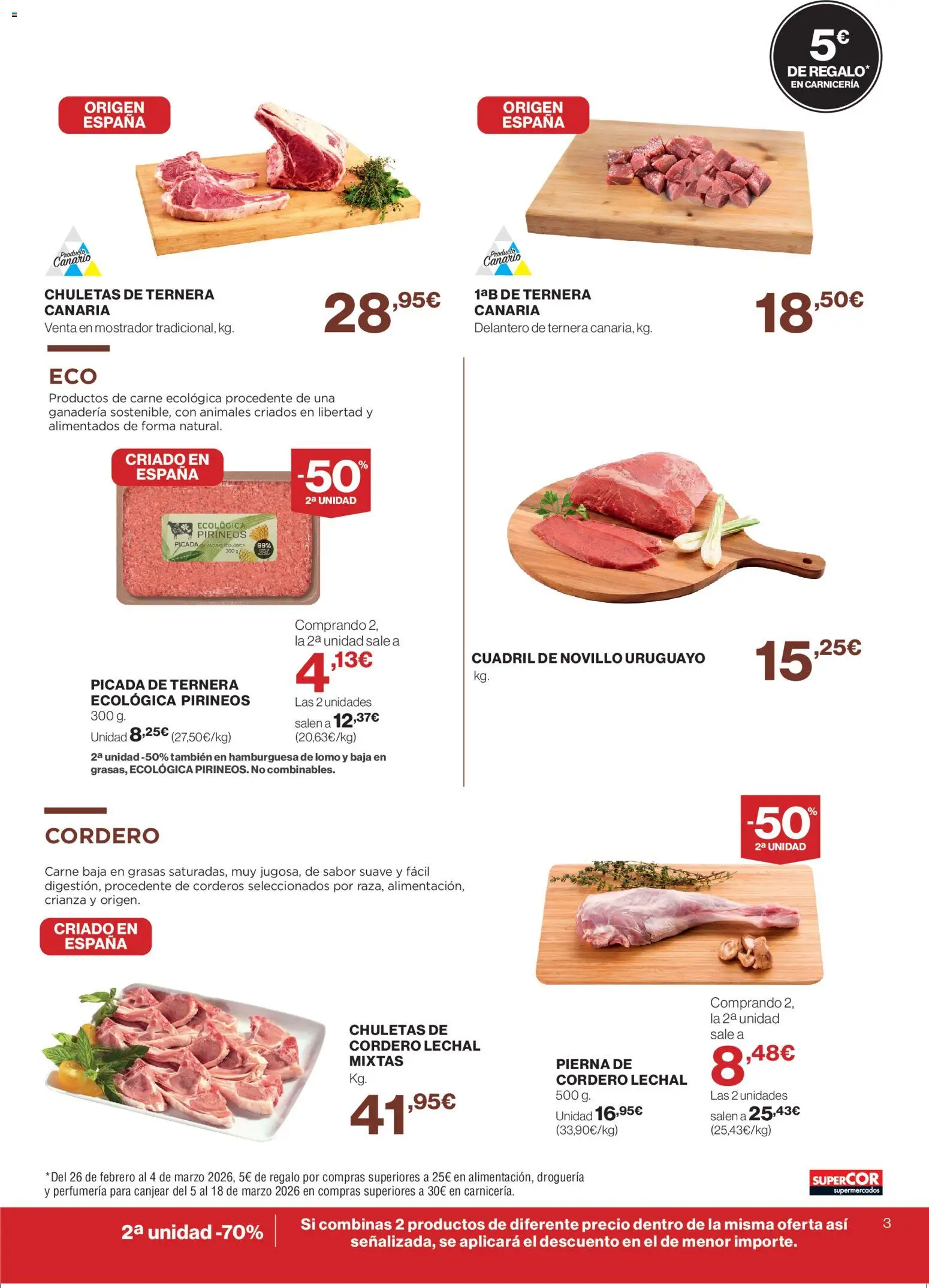 Supercor Canarias │ válido desde el 26.02.2026 | Página: 3 | Productos: Ταχίνι κακάο, Φίλτρο καφέ, Σοκολατούχο γάλα