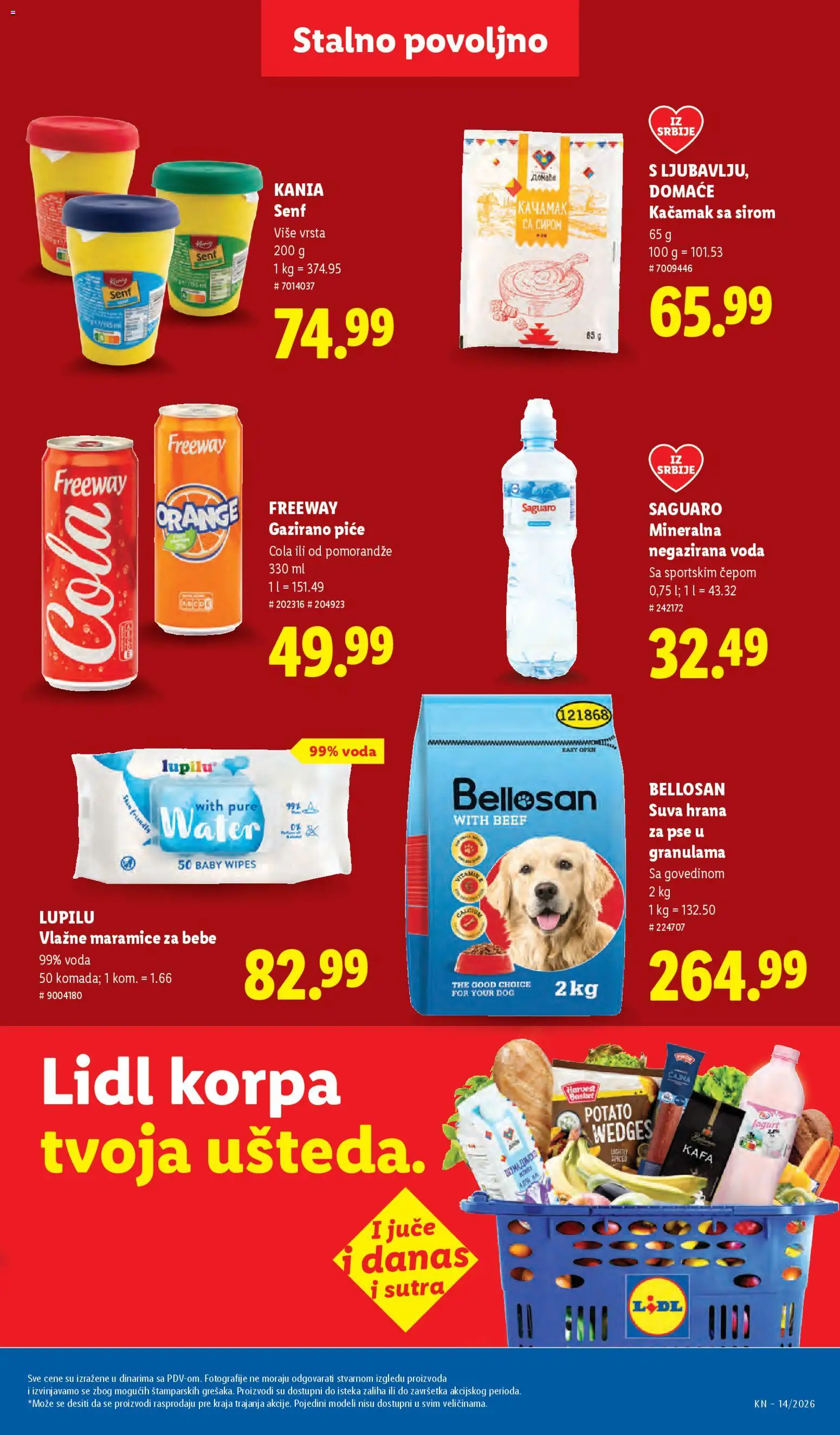 Lidl katalog - važi od 02.04.2026 | Strana: 41 | Proizvode: Hrana za pse, Korpa, Voda, Jogurt