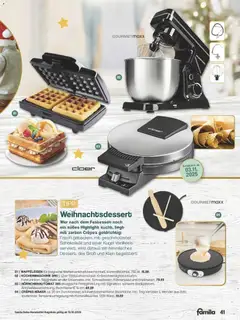 Famila Nordwest - Famila: Weihnachtsdeko ab 12.10.2025 gültig | Seite: 41 | Produkte: Schokolade, Waffeleisen