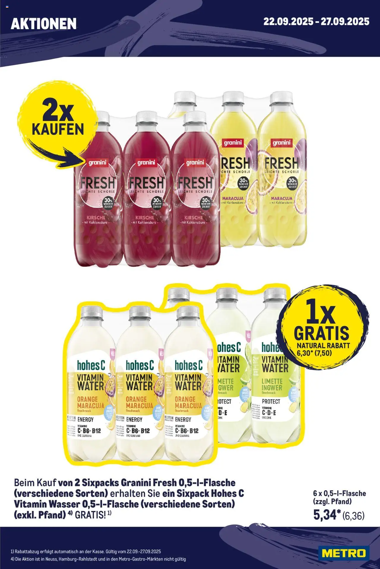 Metro Wochen-Angebote Händler – gültig ab 22.09.2025 | Seite: 3 | Produkte: Energy, Zucker, Granini, Limette