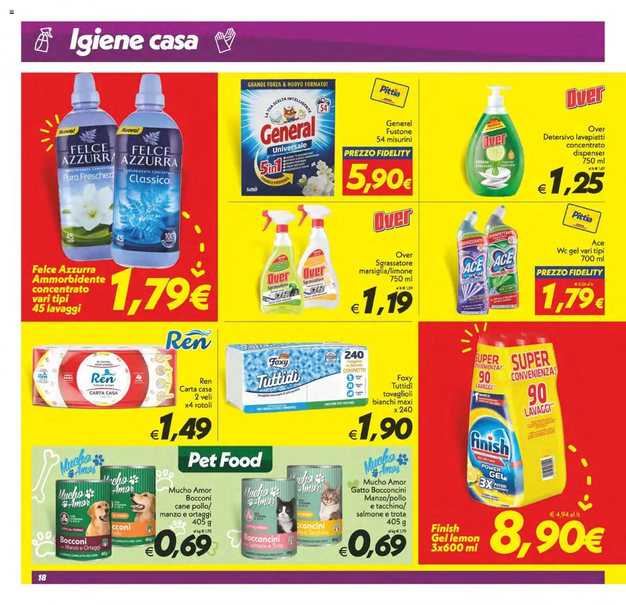 Volantino SuperConveniente del 22.08.2025 | Pagina: 18 | Prodotti: Sgrassatore, Trota, Limone, Ortaggi
